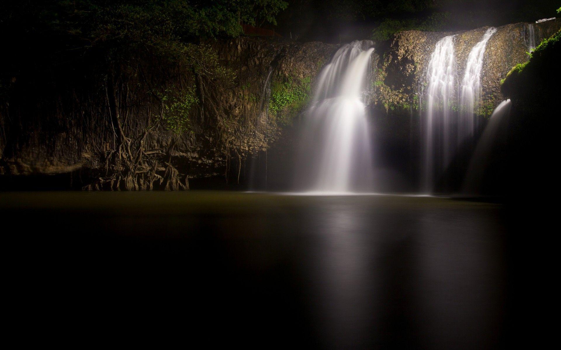 Dark Waterfall Wallpapers Top Free Dark Waterfall Backgrounds Wallpaperaccess