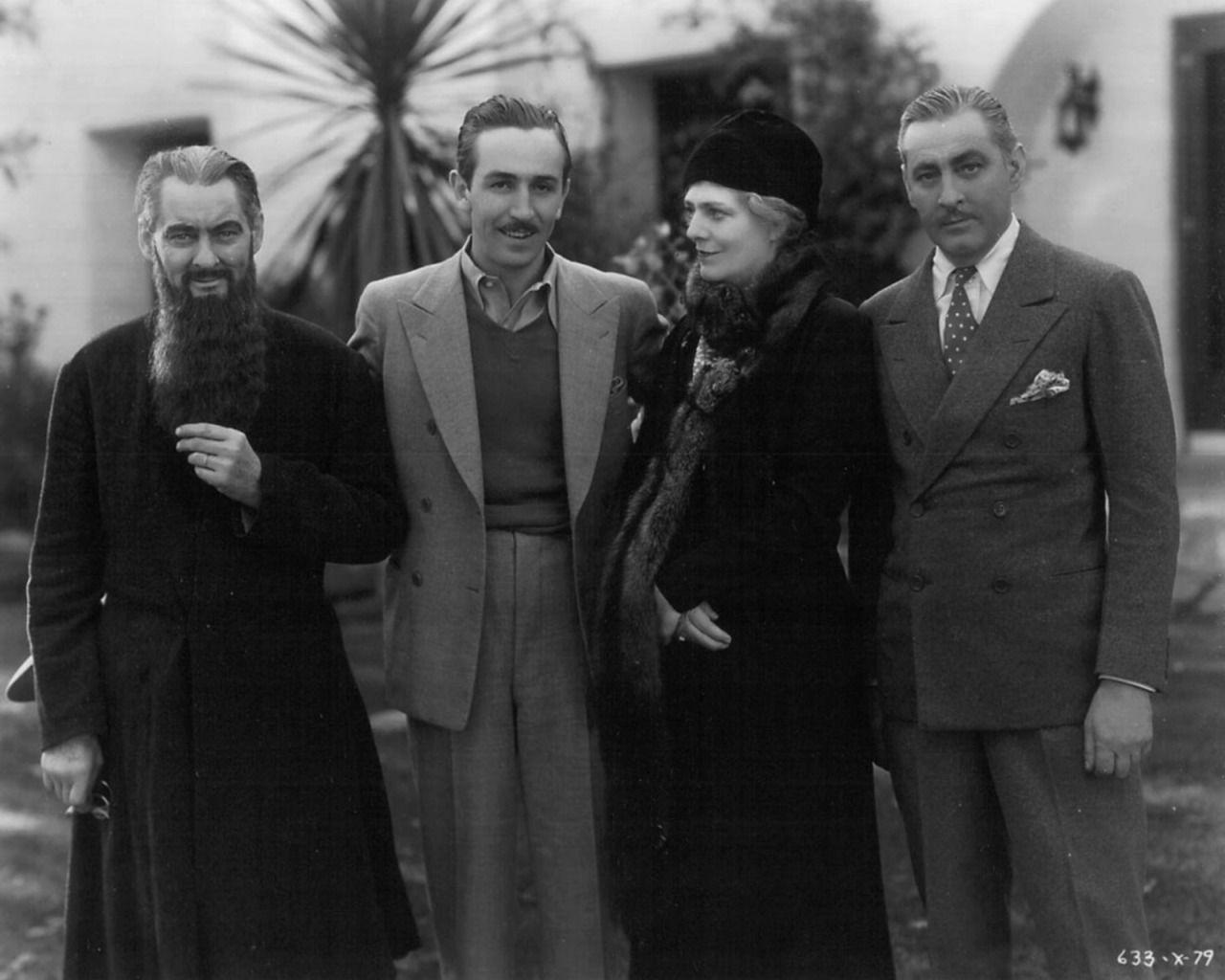 1280x1024 Lionel Barrymore, Walt Disney, Ethel Barrymore and John Barrymore