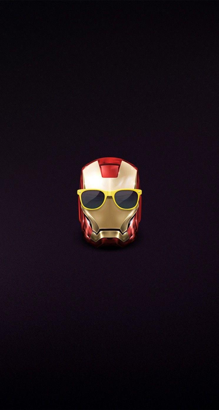 744x1392 Zendha: Minimalist Iron Man iPhone Wallpaper