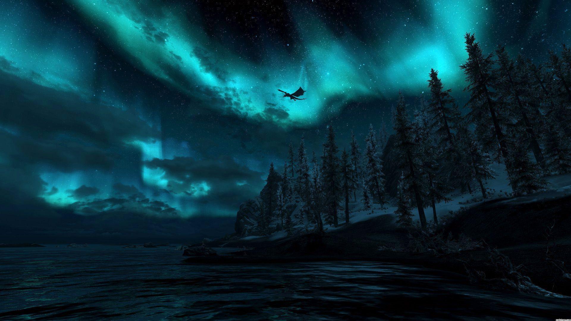 1920x1080 Aurora Borealis.  Vũ trụ ngoạn mục.  Aurora borealis