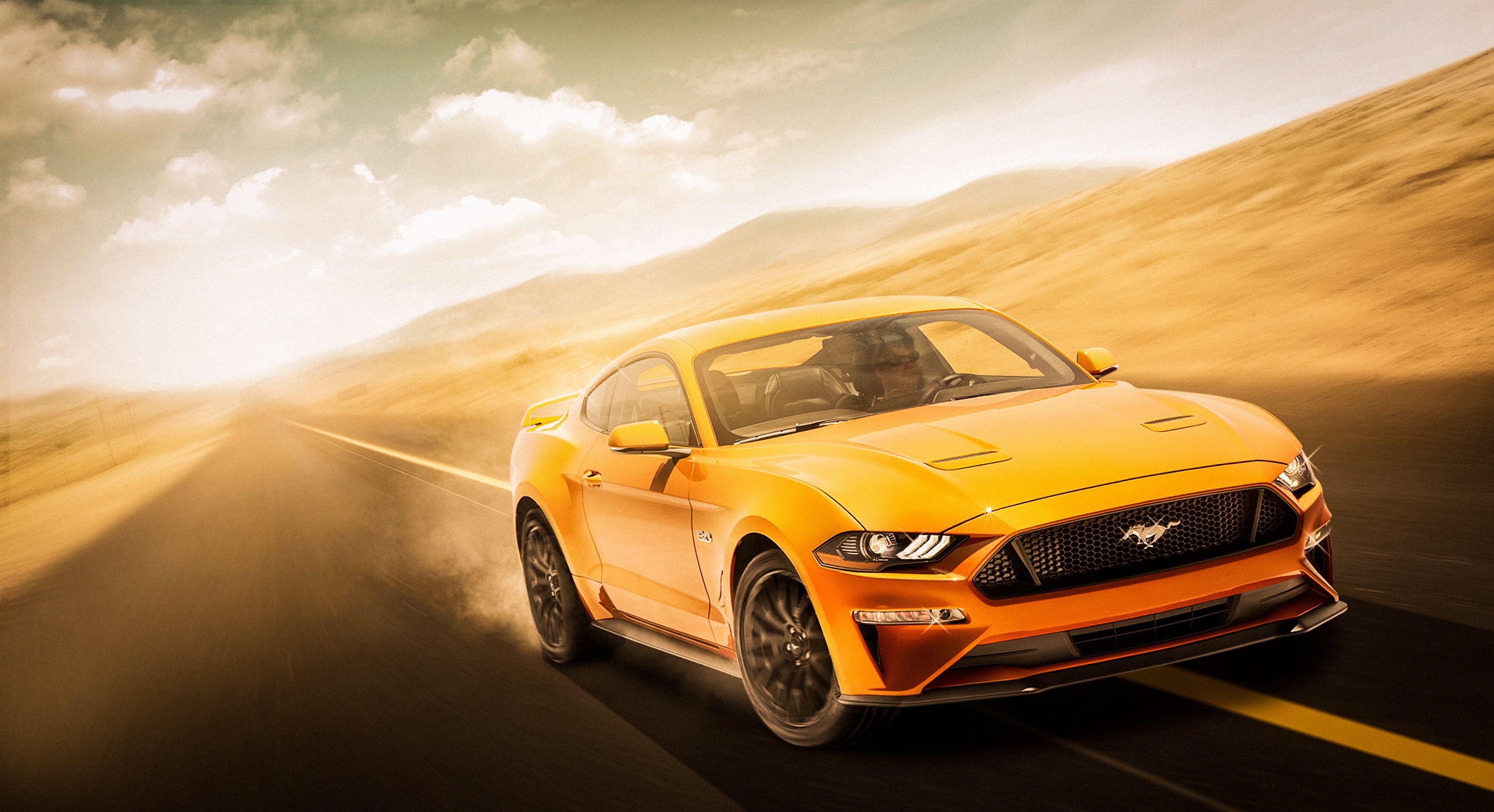 Orange Mustang Wallpapers Top Free Orange Mustang Backgrounds Wallpaperaccess