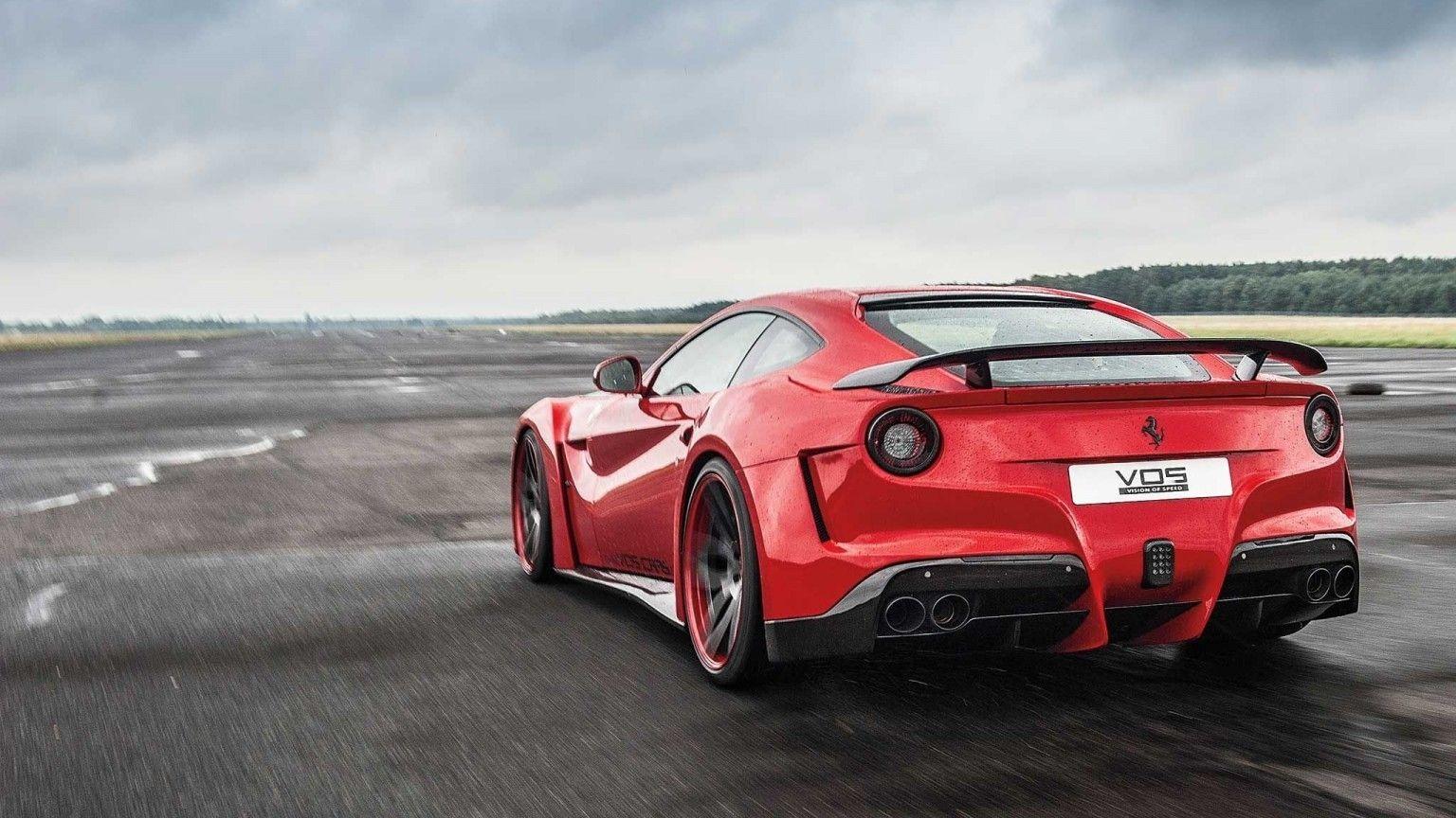 1536x864 Download 1536x864 Ferrari F12berlinetta, Back View, Red, Supercar