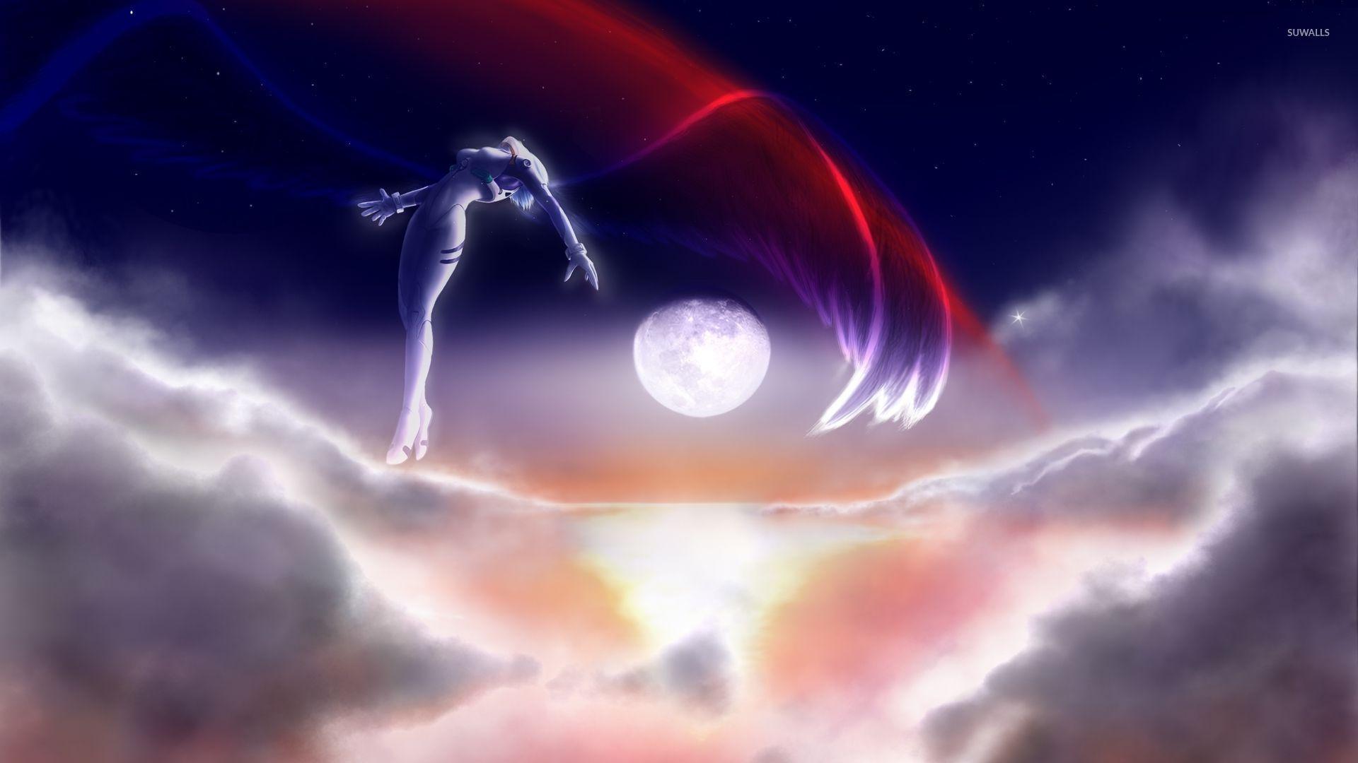 1920x1080 Neon Genesis Evangelion angel in the sky hình nền - Hình nền anime