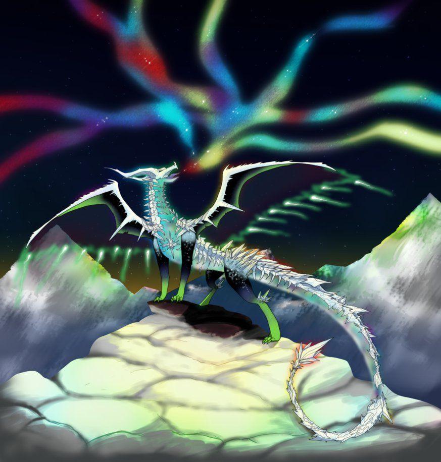 873x916 Aurora Borealis Dragon