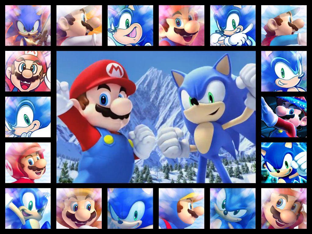 1024x768 Free download Mario And Sonic by Sonamy115 [1024x768]