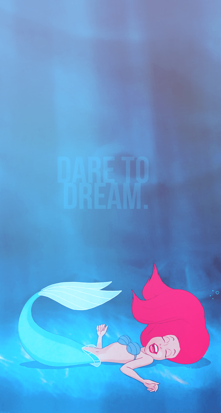 744x1392 GOQTD32 Little Mermaid IPhone Wallpaper 744x1392