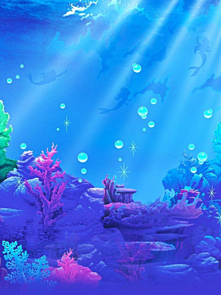 768x1024 Free download The Little Mermaid Computer Wallpaper Desktop