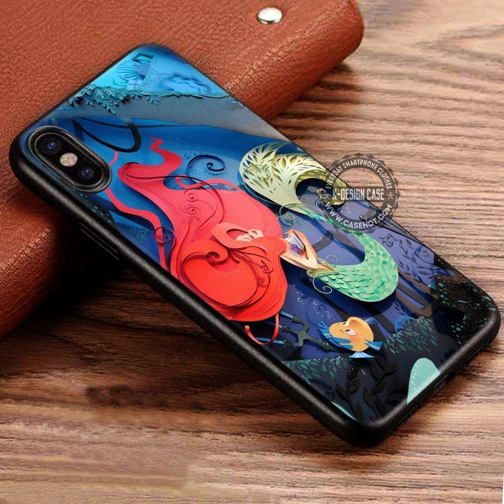 1024x1024 Papercraft iPhone 3D Art Paper Ariel the Little Mermaid iPhone X 8