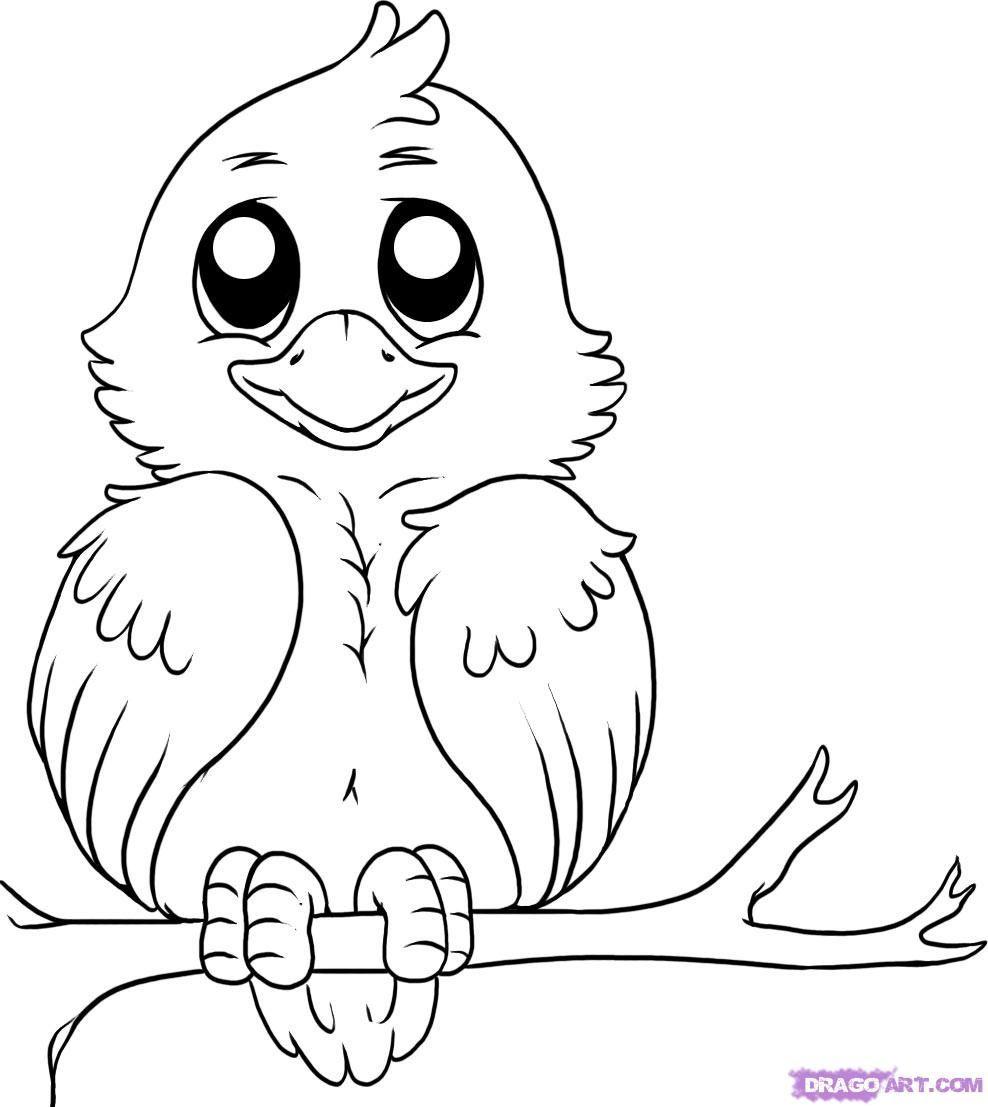 988x1107 Easy to Draw Love Designs. how to draw a simple bird step 6