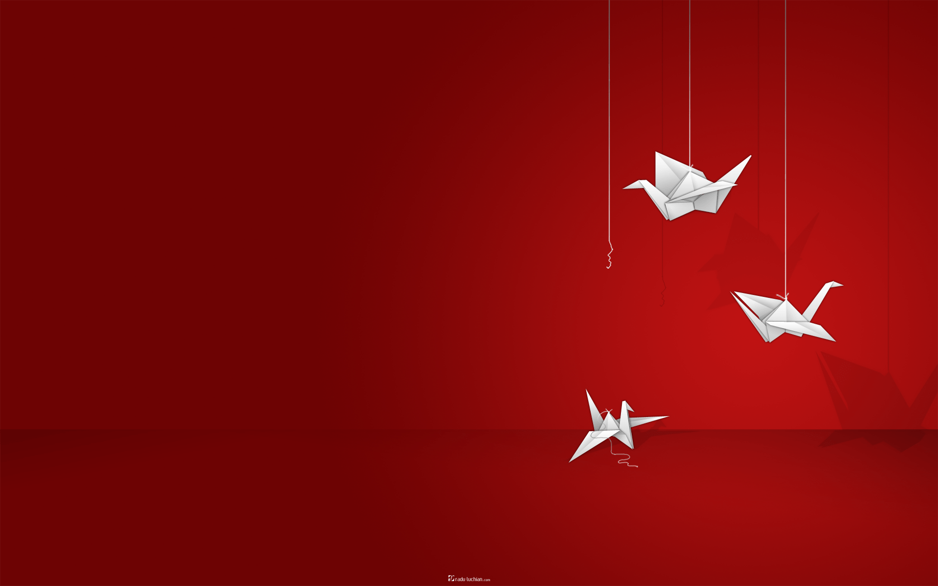1920x1200 Red Origami_00382437.png (1920×1200). Red Wallpaper, Desktop