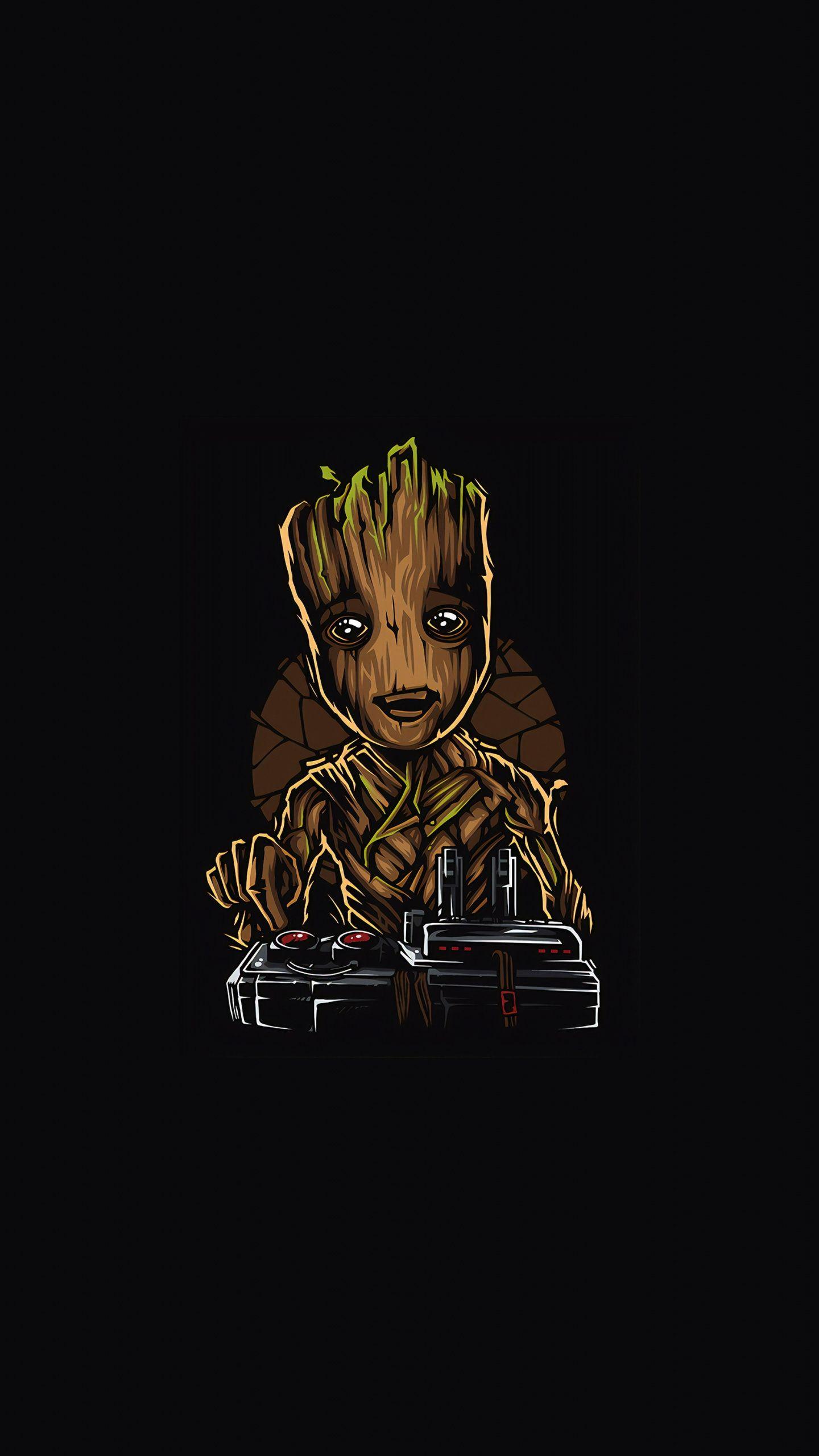 1440x2560 Download Cute, Baby Groot, Guardian, art wallpaper, 1440x QHD