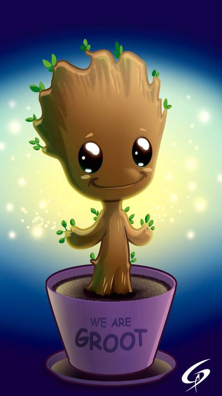 720x1280 we are groot wallpaper