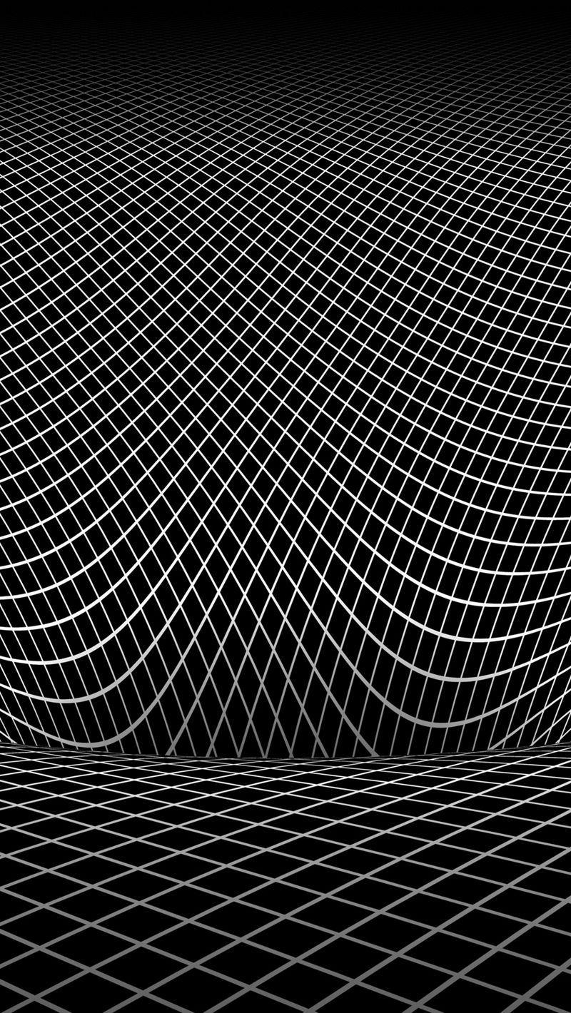 800x1420 Download wallpaper 800x1420 grid, black white, shape, surface