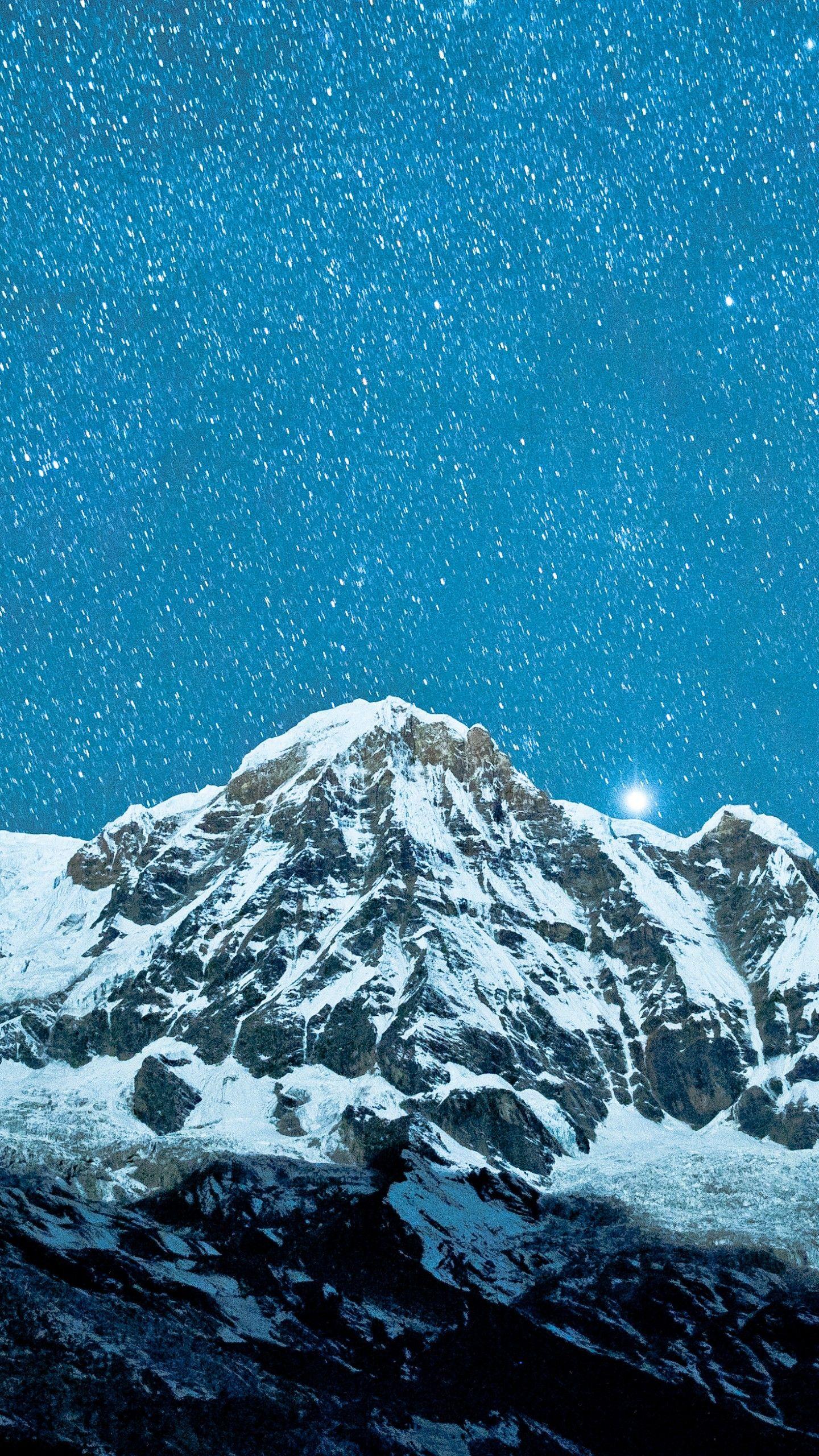 1440x2560 Wallpaper Nepal, 5k, 4k wallpaper, Himalayas, night, stars, OS