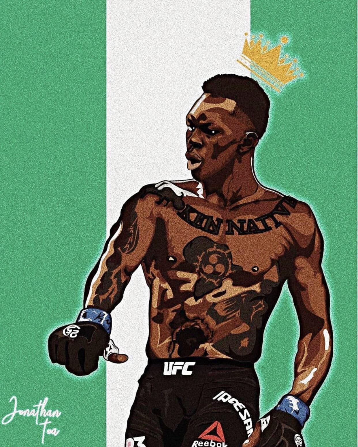 1242x1551 Israel Adesanya Phone Wallpaper Free HD