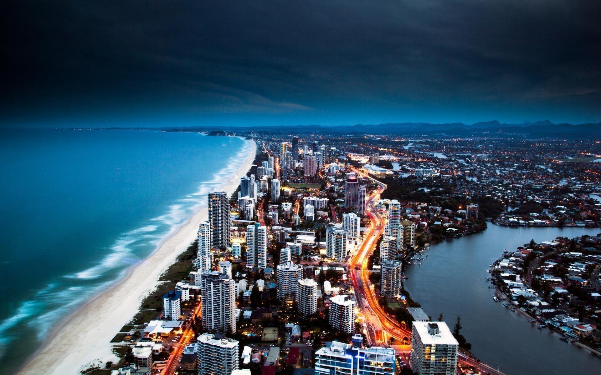 1920x1200 #building, #Australia, #Gold Coast, #cityscape