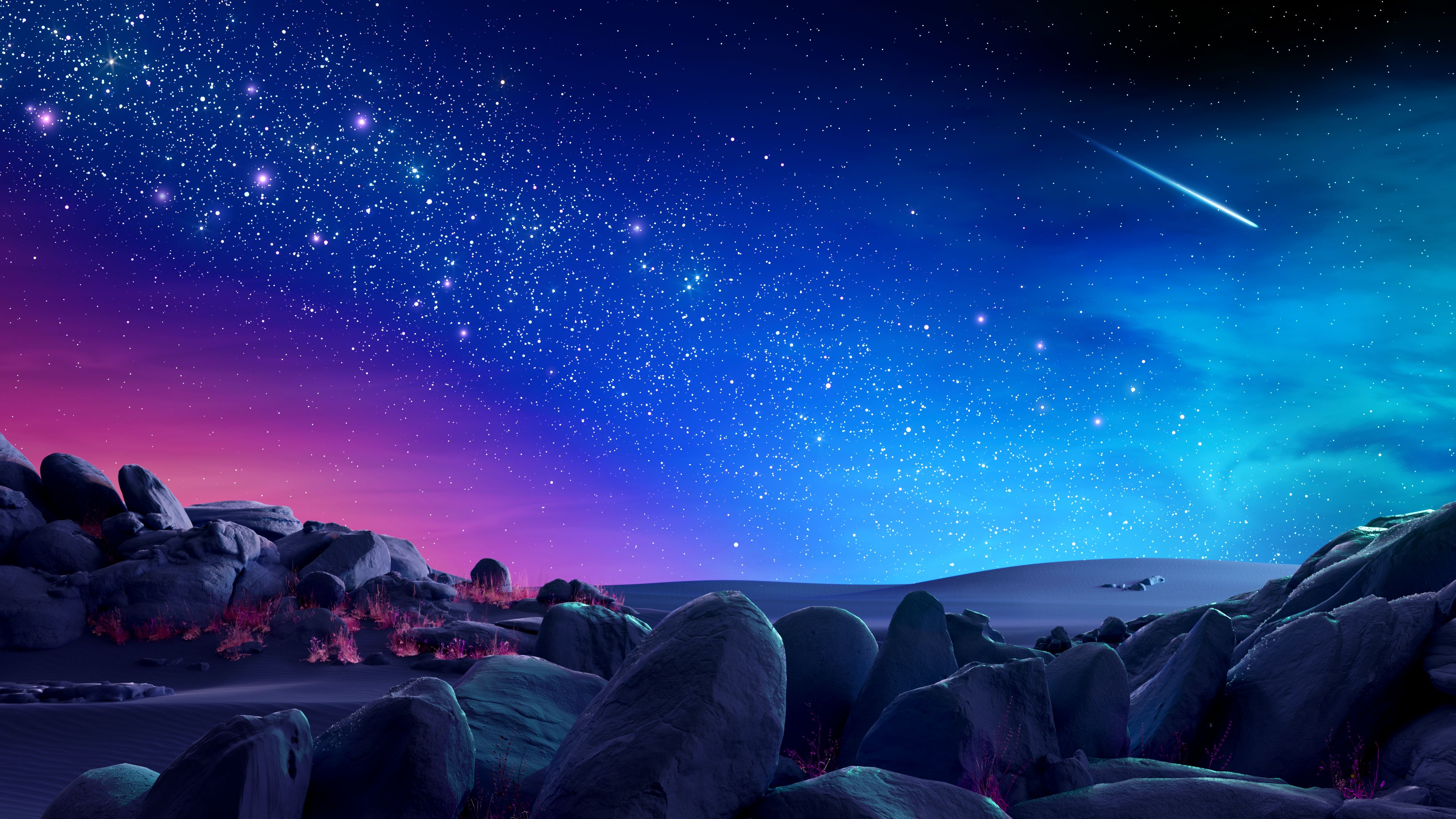 3840x2160 Night sky Wallpaper 4K, Colorful, Magic, Stars, Milky Way