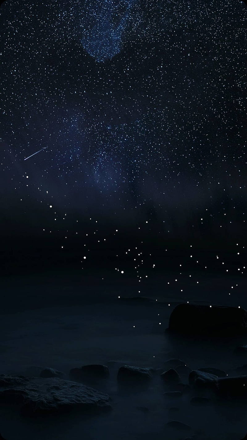 800x1422 Night sky, blue, galaxy, note, parallax, scenery, space, star, HD phone wallpaper