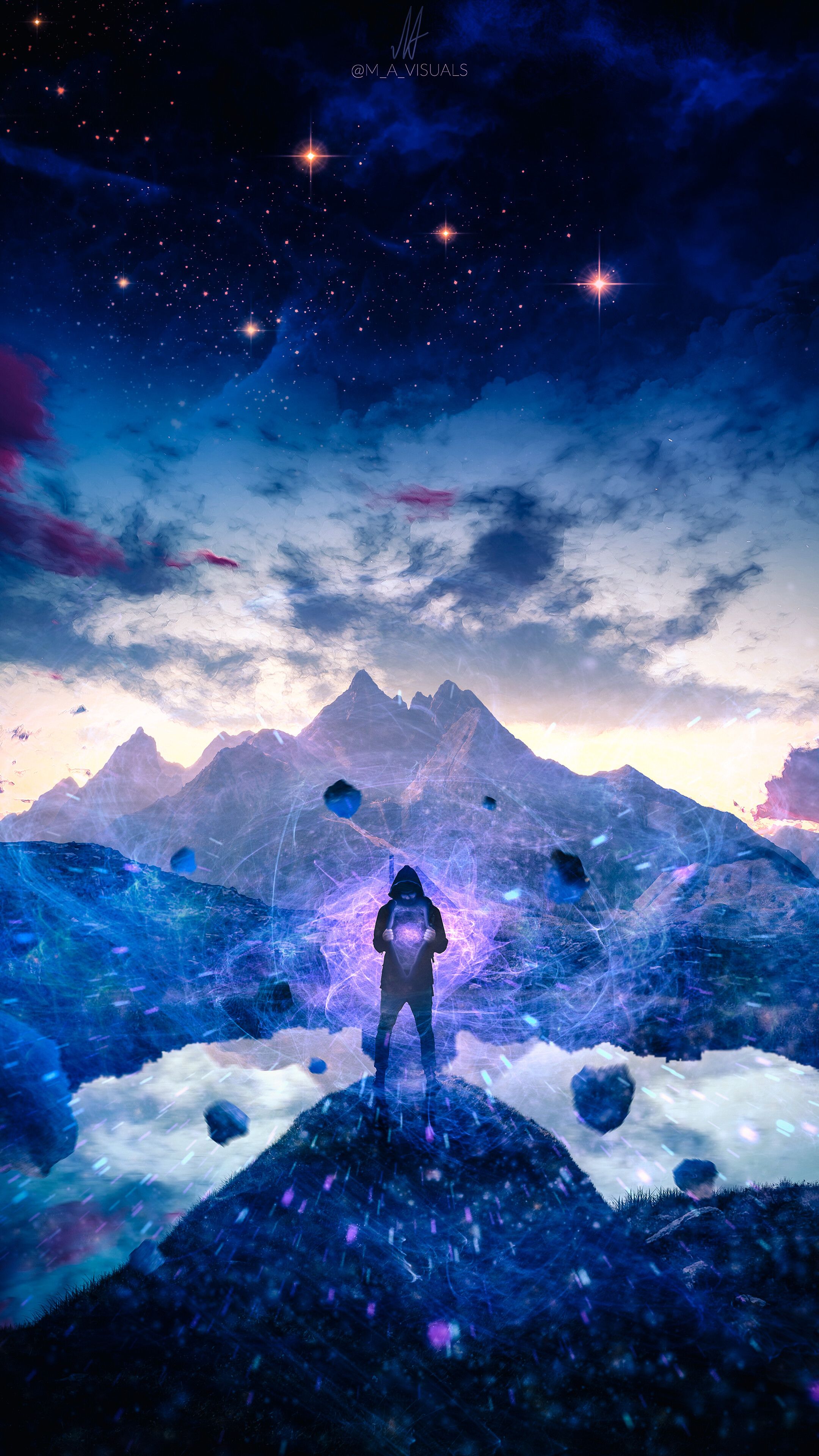 2160x3840 Energy Men Power Alone Digital Art 4K Wallpaper iPhone HD Phone f