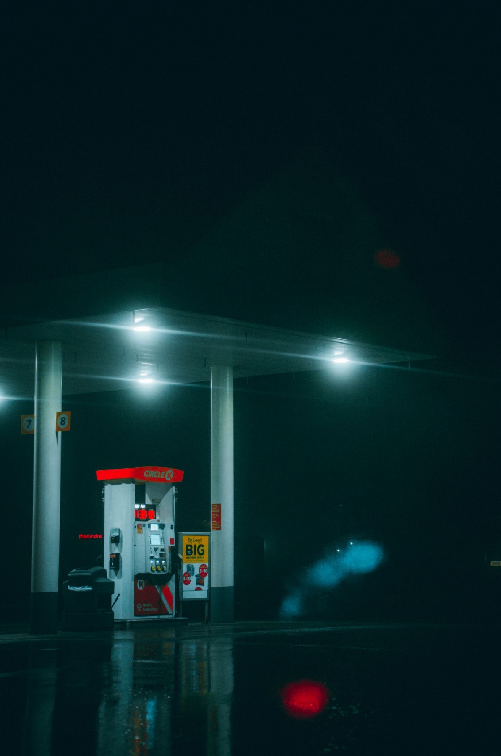 1632x2464 Gas Station at Night Time · Free
