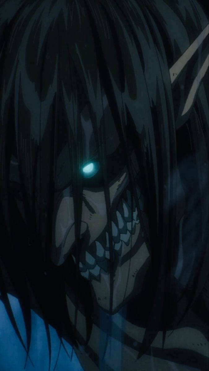675x1200 Eren Dark Close Up Wallpaper