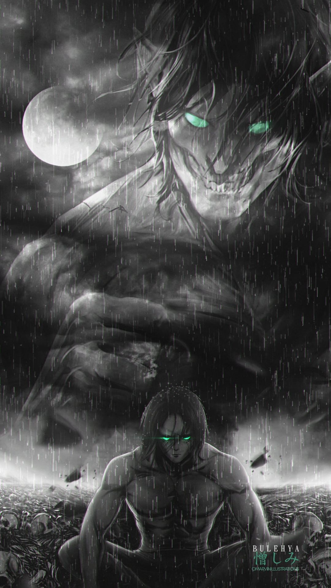 1080x1920 Eren PFP Wallpaper