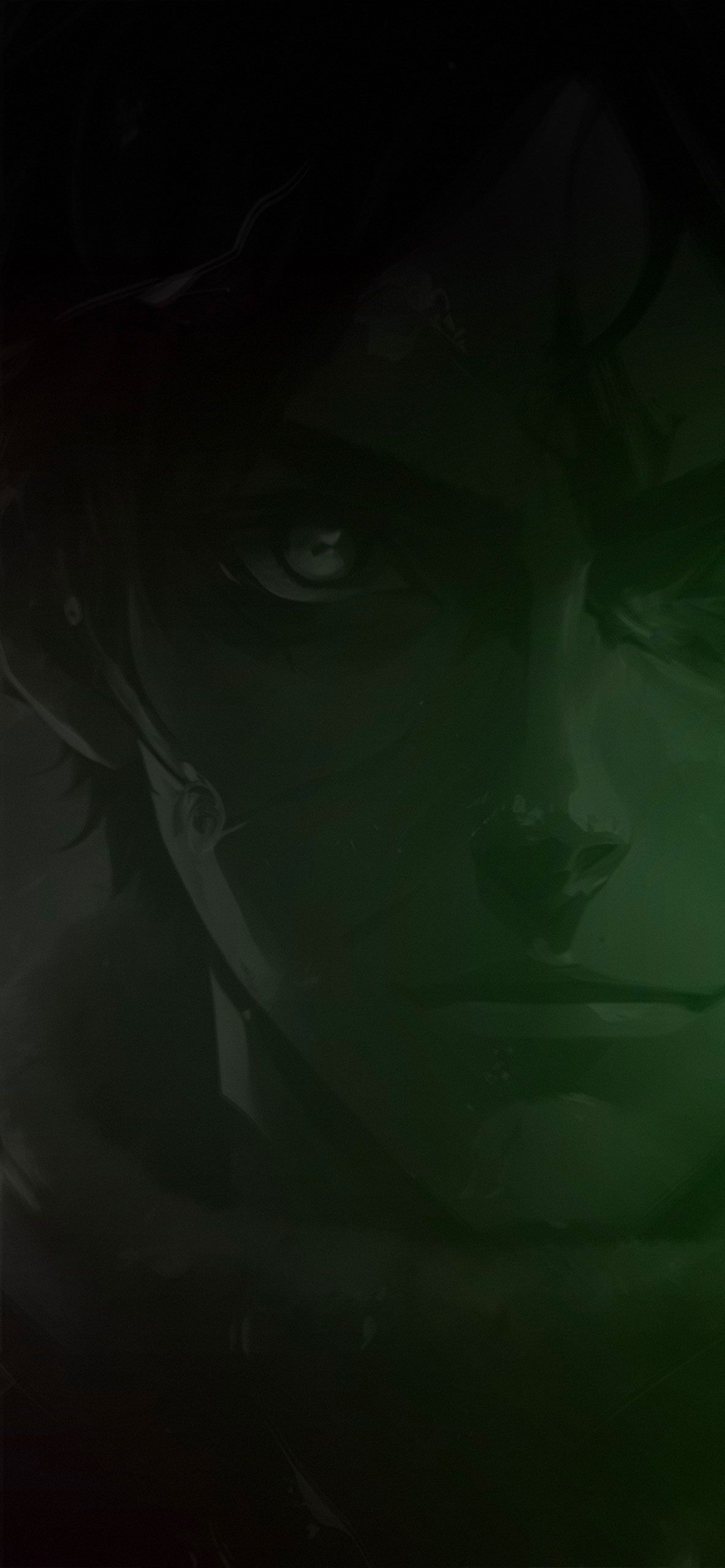 1183x2560 AOT Eren Yeager Face Art Wallpaper on Titan Wallpaper