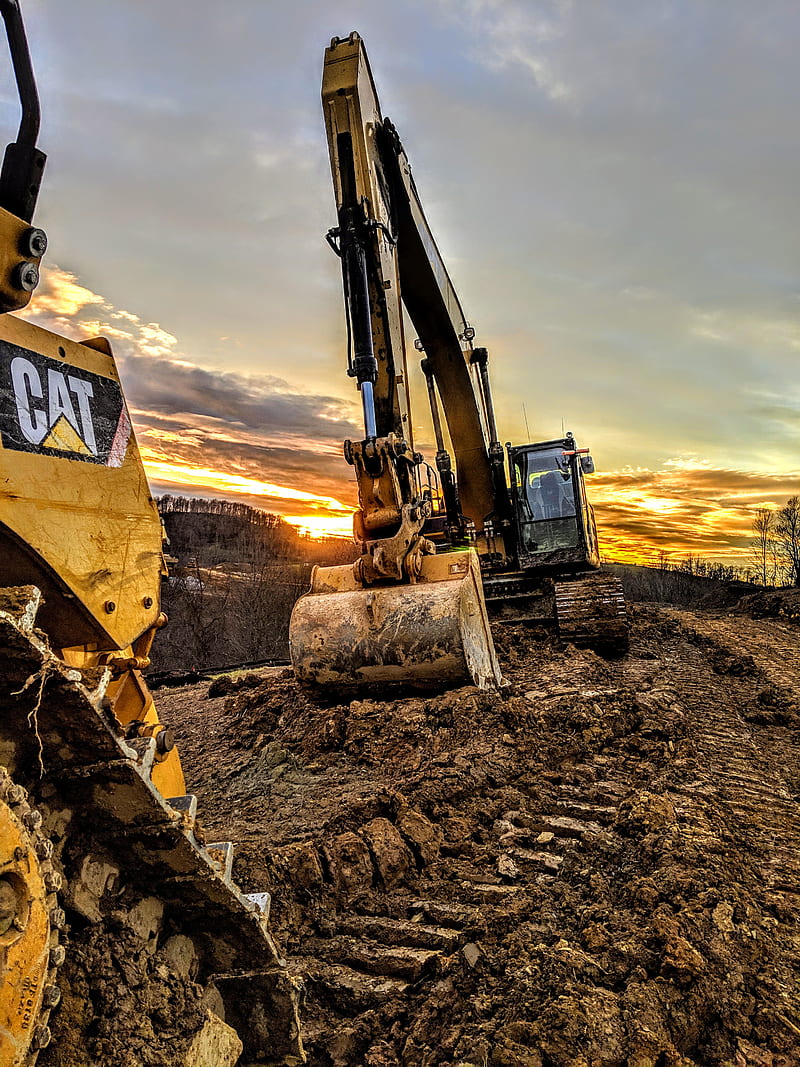 800x1067 HD excavator wallpaper