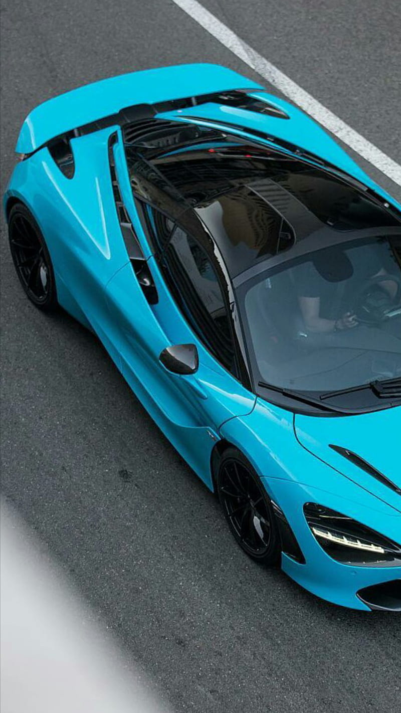 800x1422 Baby Blue 720s, mclaren, car, supercar, sports, america, new, HD phone wallpaper