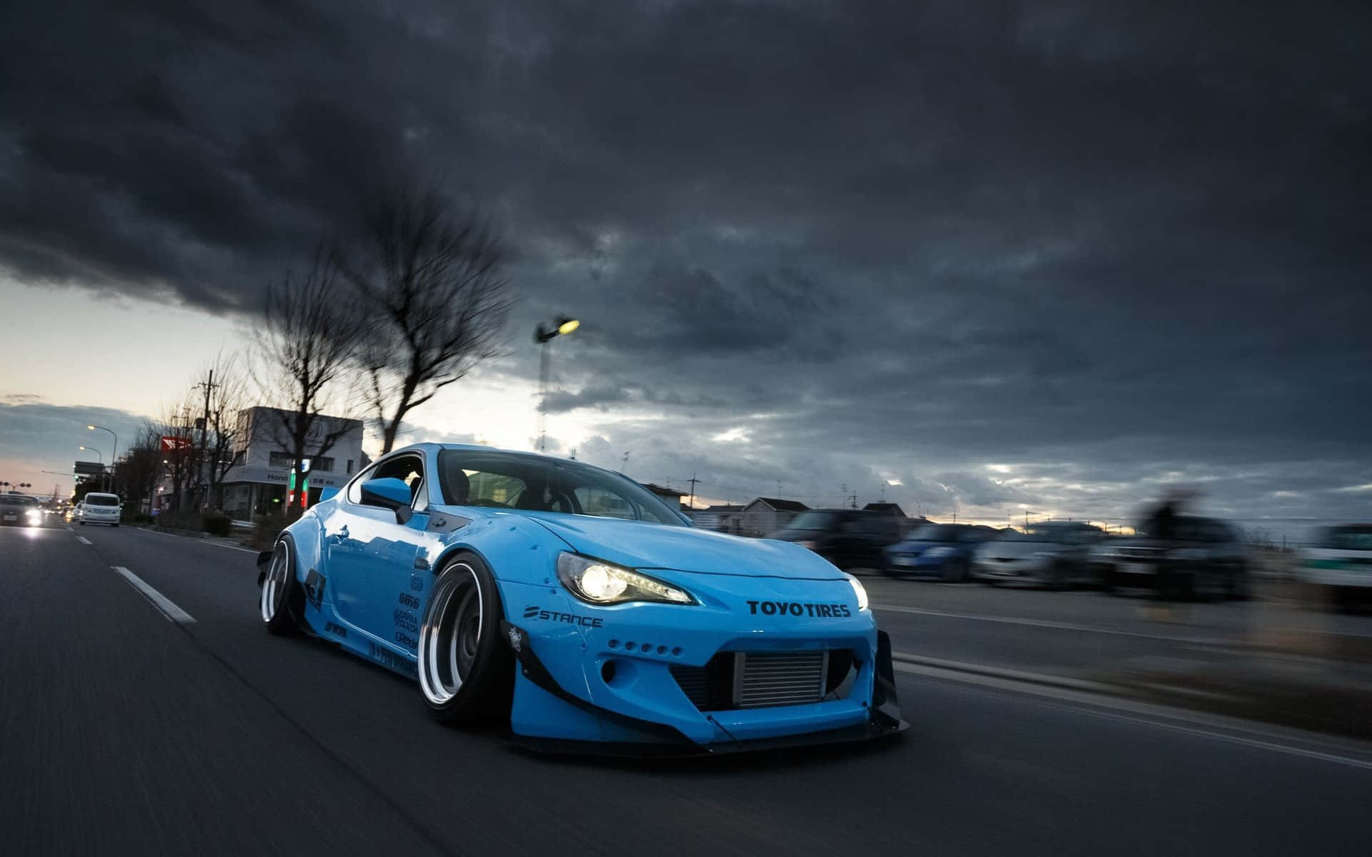 1920x1200 Blue Car PC Wallpaper