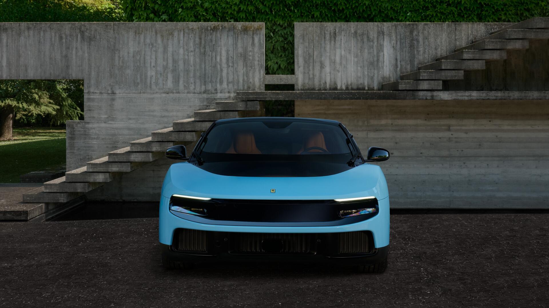 1920x1080 Ferrari Luce 4K: Azure Supercar Ultra HD Wallpaperx2160