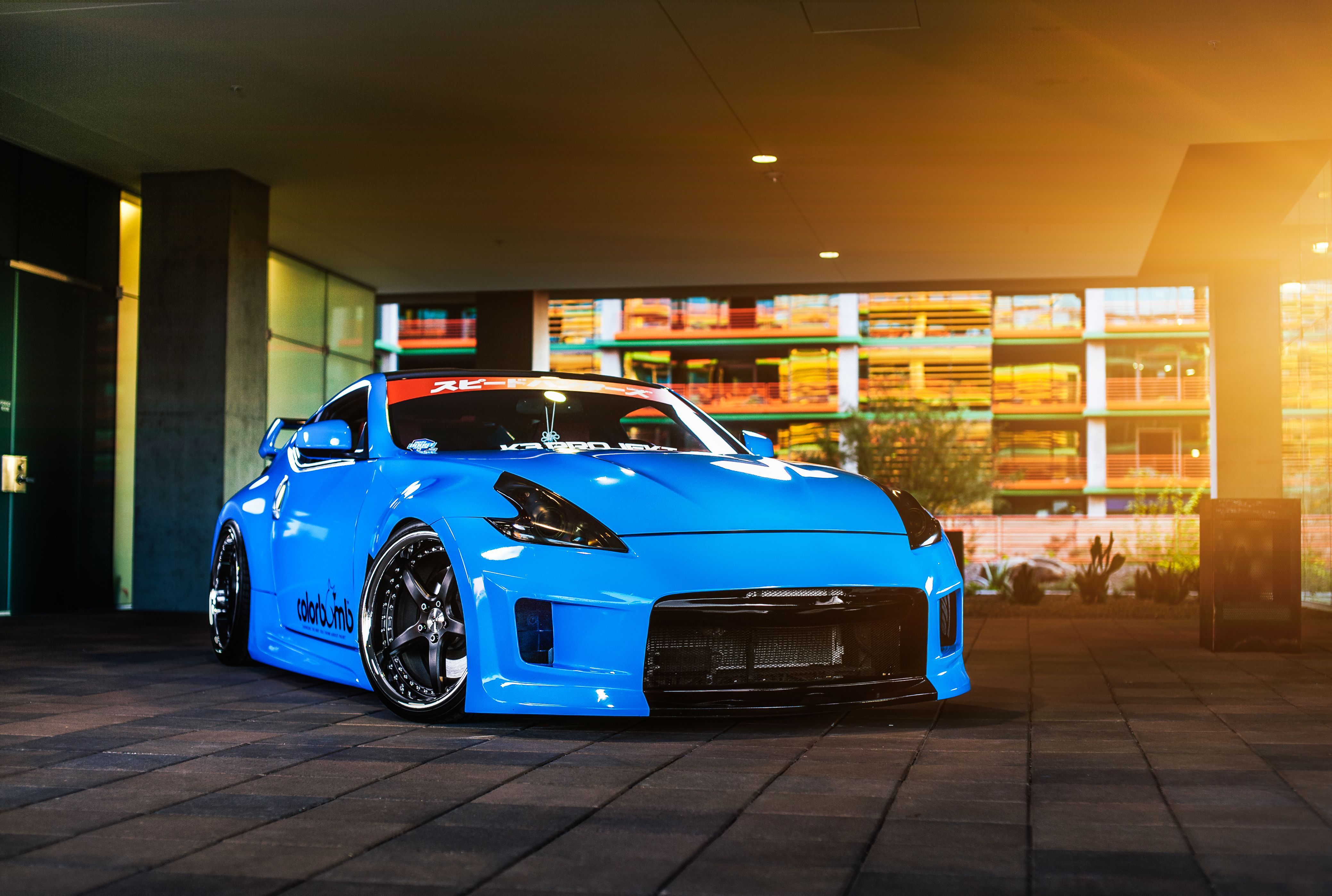 4157x2797 Wallpaper car, blue, tuning, nissan 370z for mobile and desktop, section nissan, resolution 4157x2797