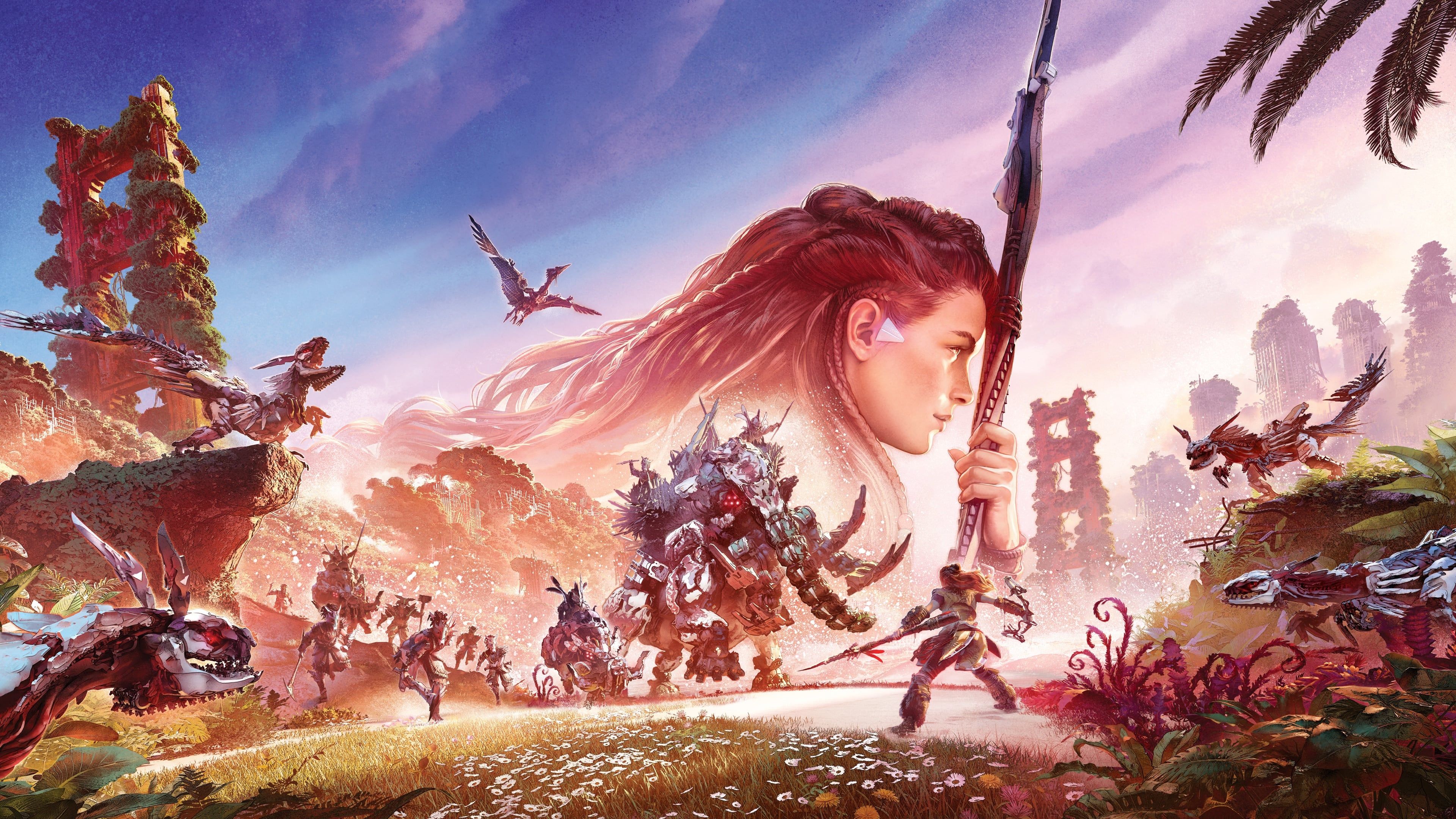 3840x2160 Yoooo New Horizon Forbidden West art wallpaper