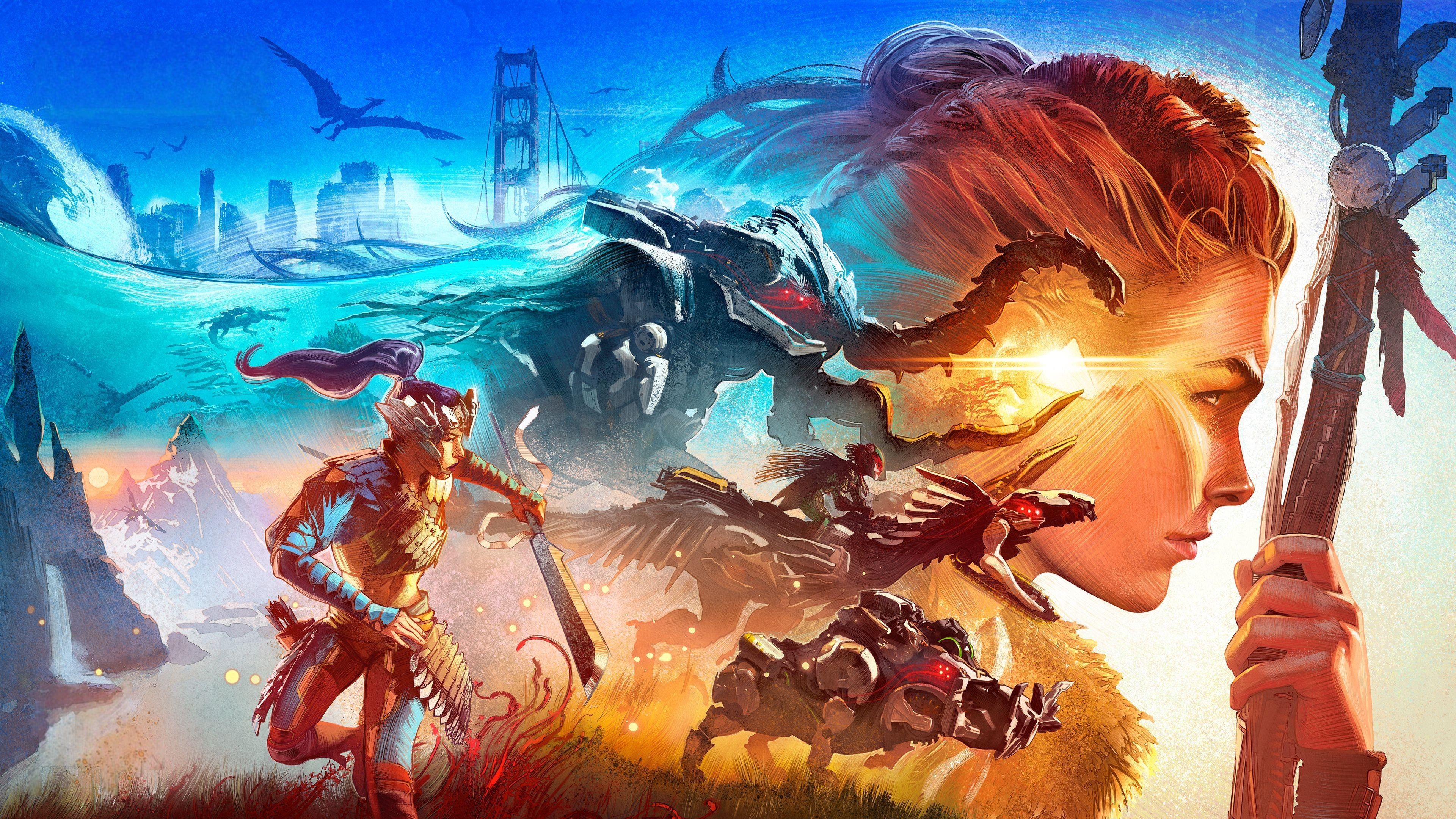 3840x2160 Logoless Forbidden West wallpaper I made