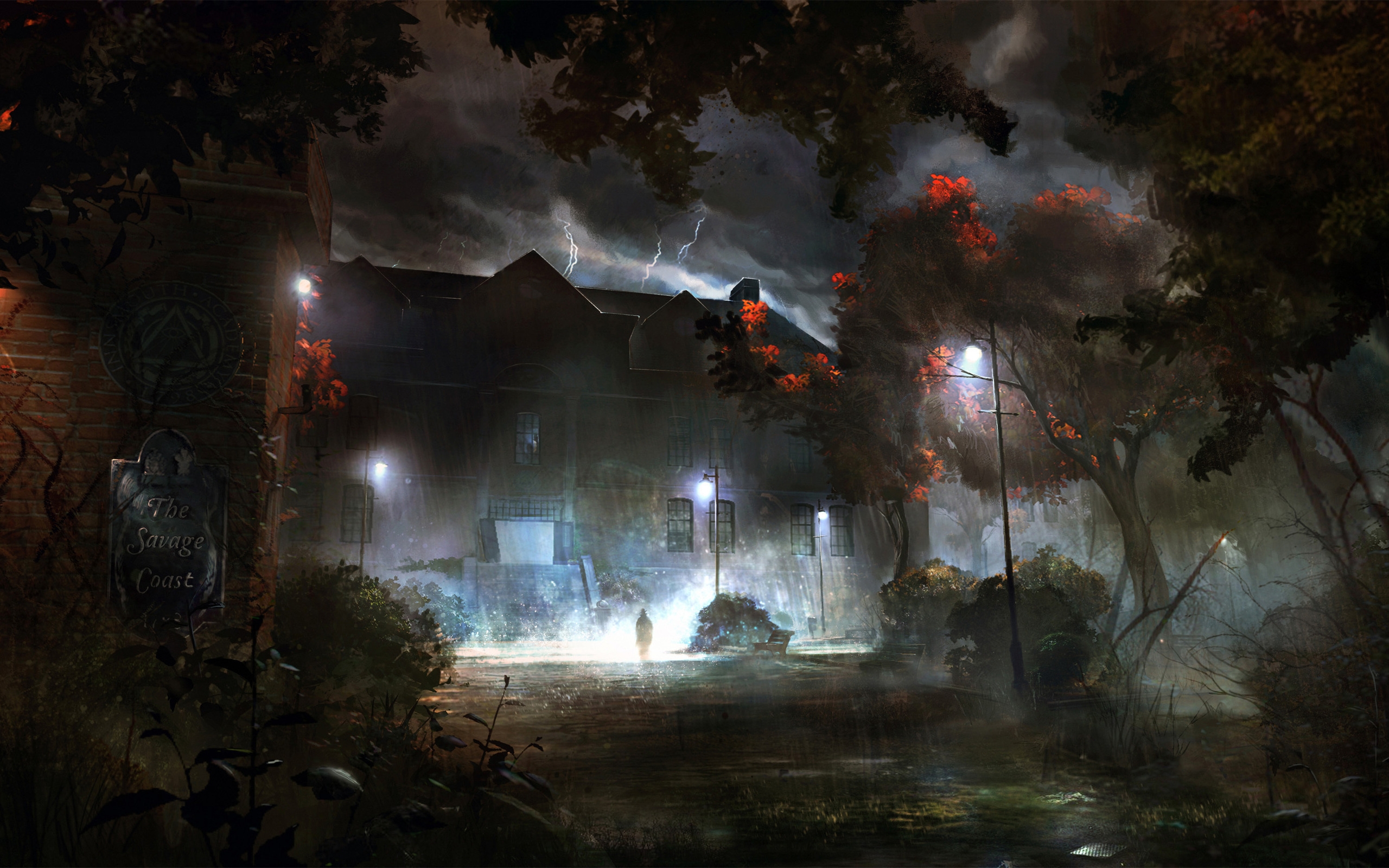 2560x1600 rain, house, wood Wallpaper, HD Fantasy 4K Wallpaper, Image and Background
