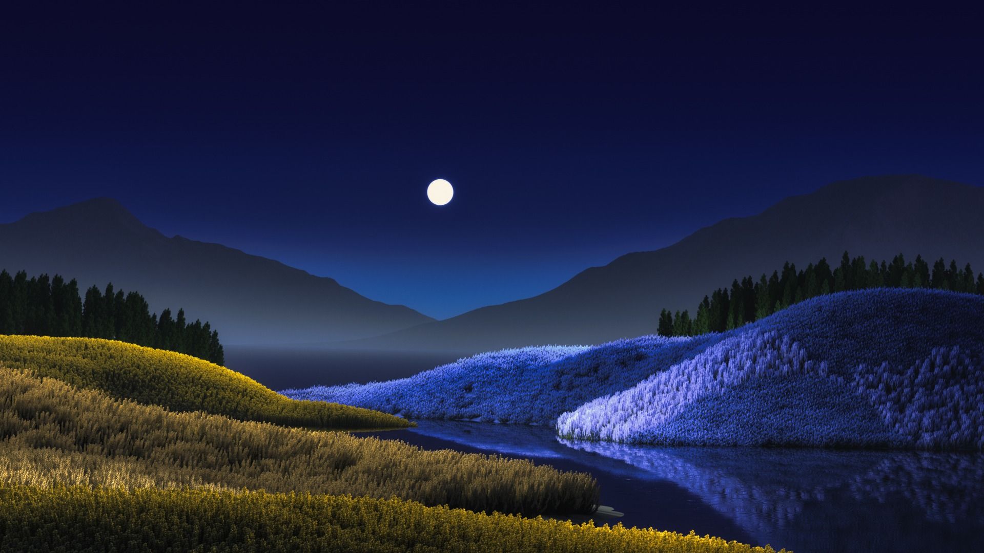 1920x1080 Windows 11 Night Scenery [1920x1080]