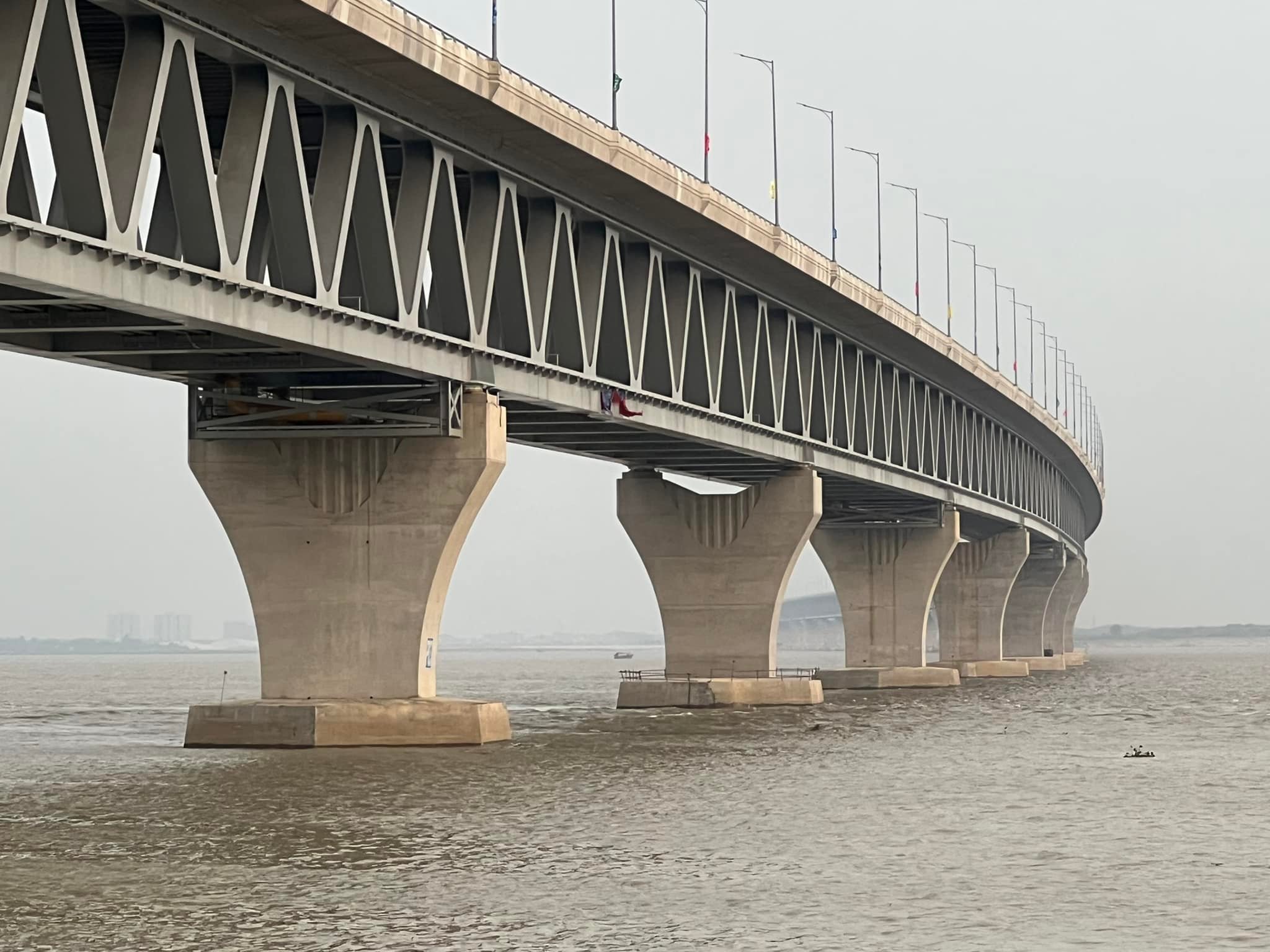 2048x1536 Padma Bridge: Stones to carry Hasina's name as foundation layer, opener. News Flash. Bangladesh Sangbad Sangstha (BSS)