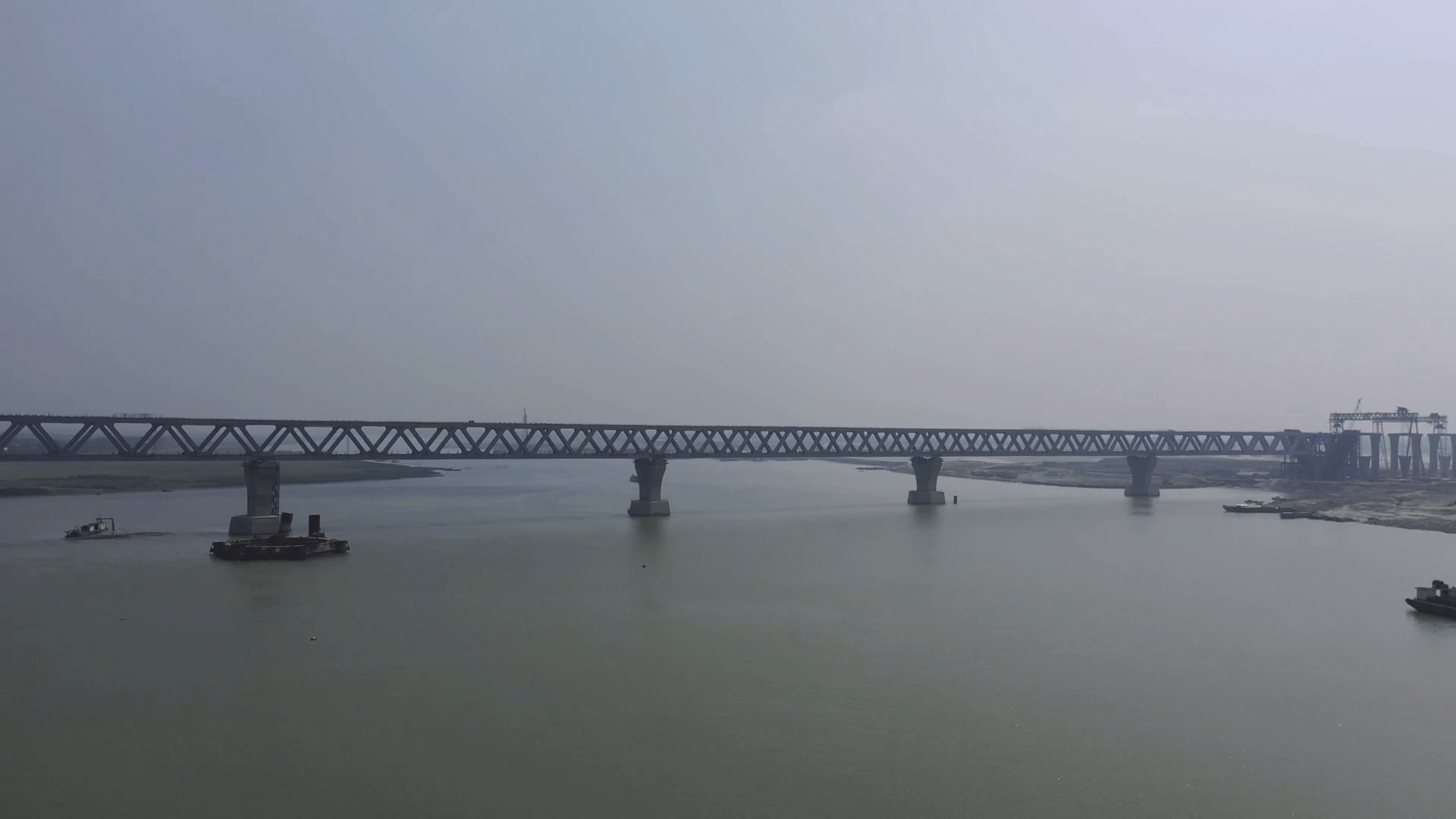 1920x1080 Padma Bridge Bangladesh Stock Footage: Royalty Free Video Clips