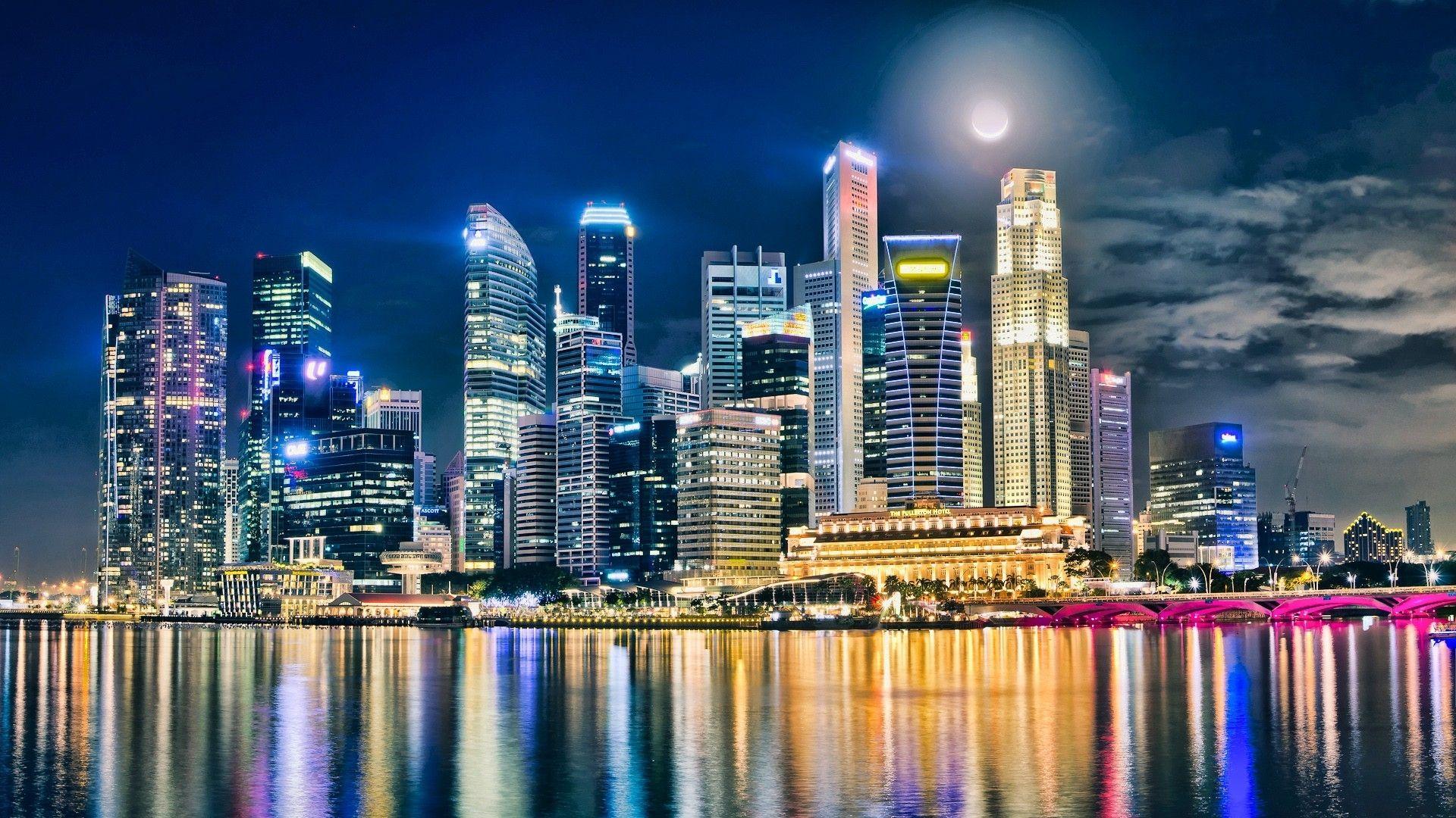 1920x1080 Fantastic HDR City wallpaperx1080