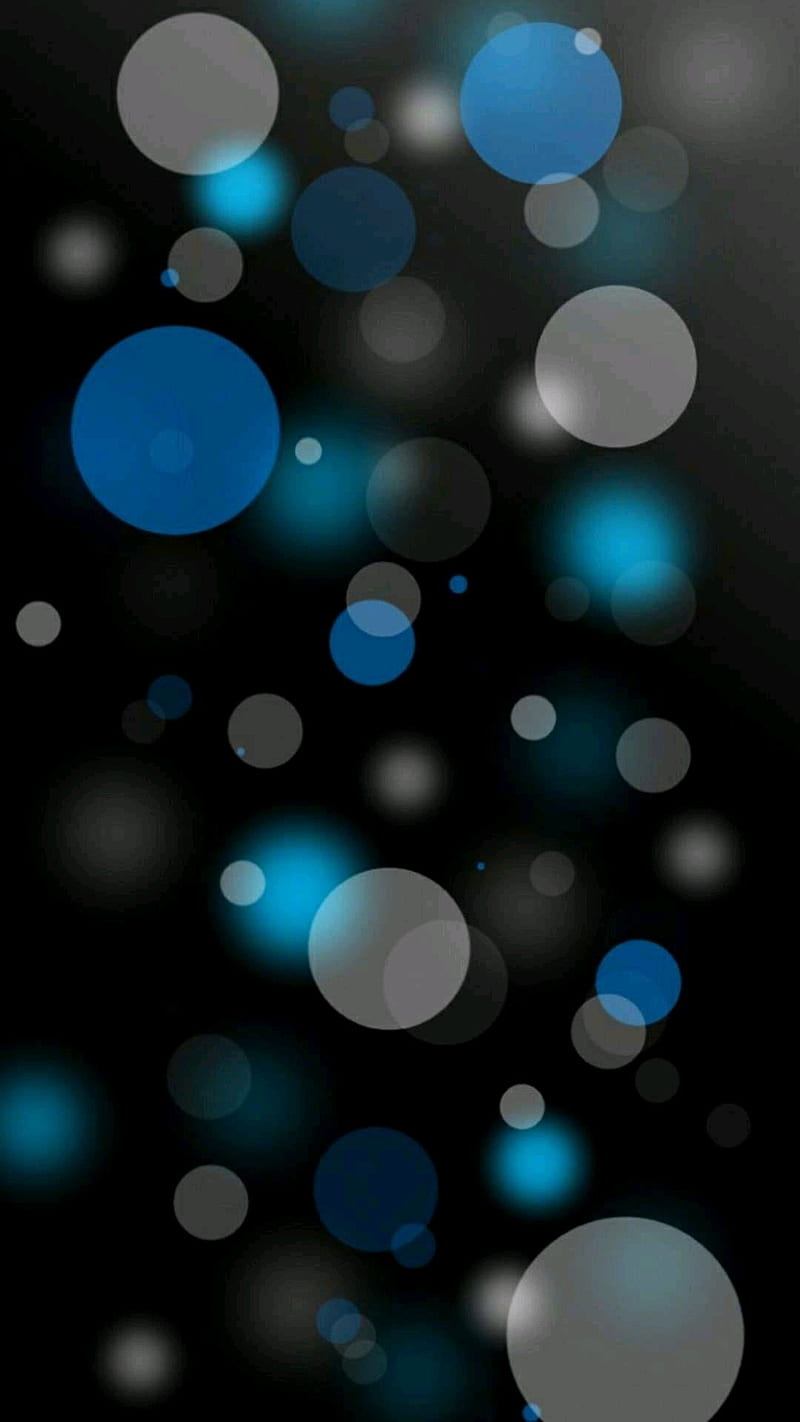 800x1422 Blue and Black Bokeh, lockscreen, background, HD phone wallpaper