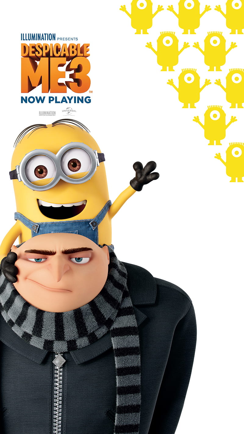 800x1422 D3 Minion Gru New minions, film, move, despicable me despicable, me, HD phone wallpaper