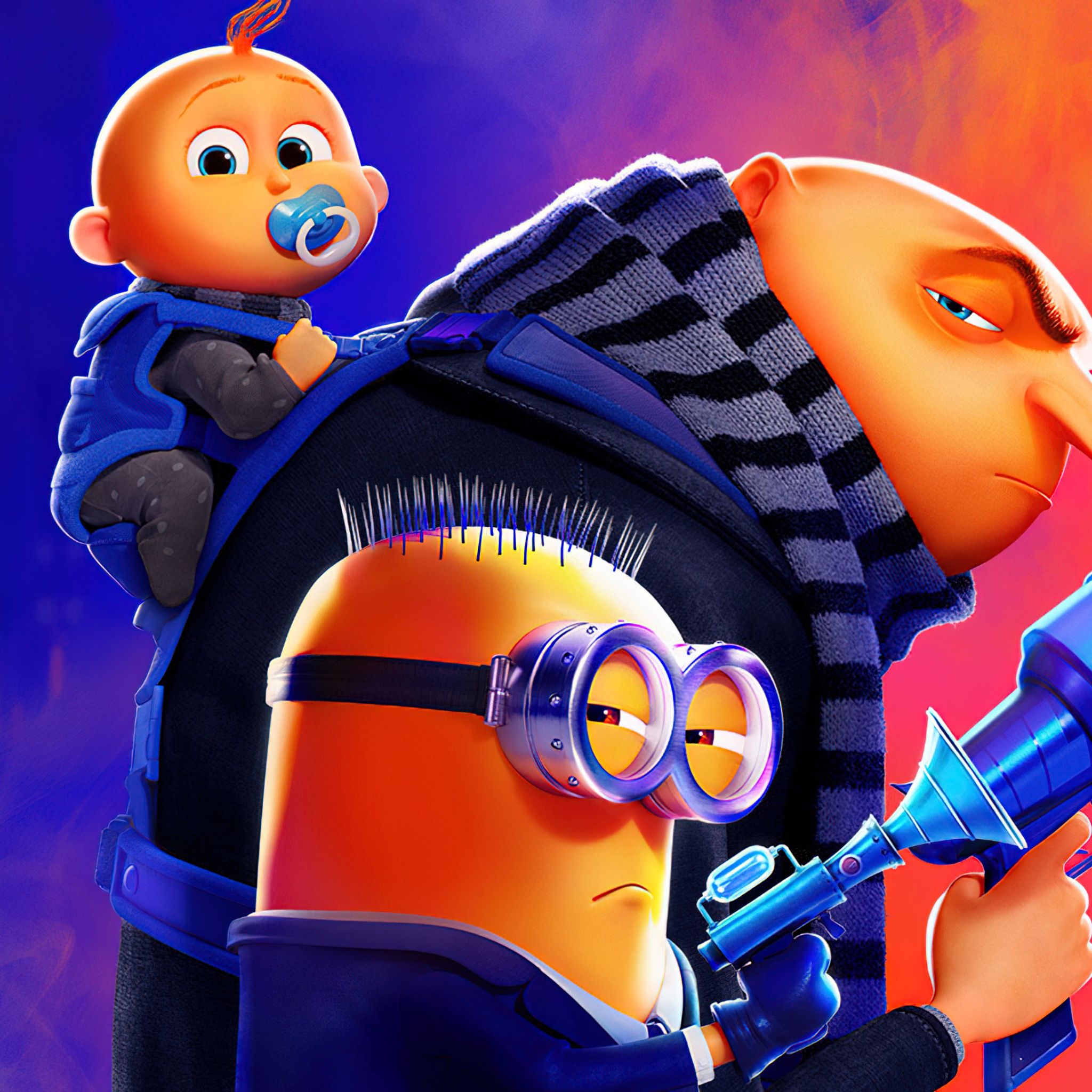 2048x2048 Despicable Me 4 Wallpaper 4K, 2024 Movies, Animation movies