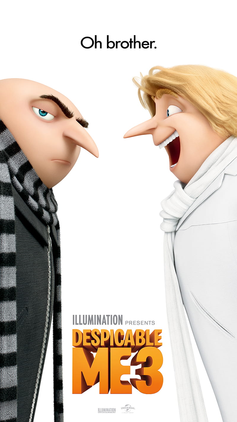 800x1422 D3 Gru Dru minions, film, move, despicable me despicable, me, cartoon, HD phone wallpaper