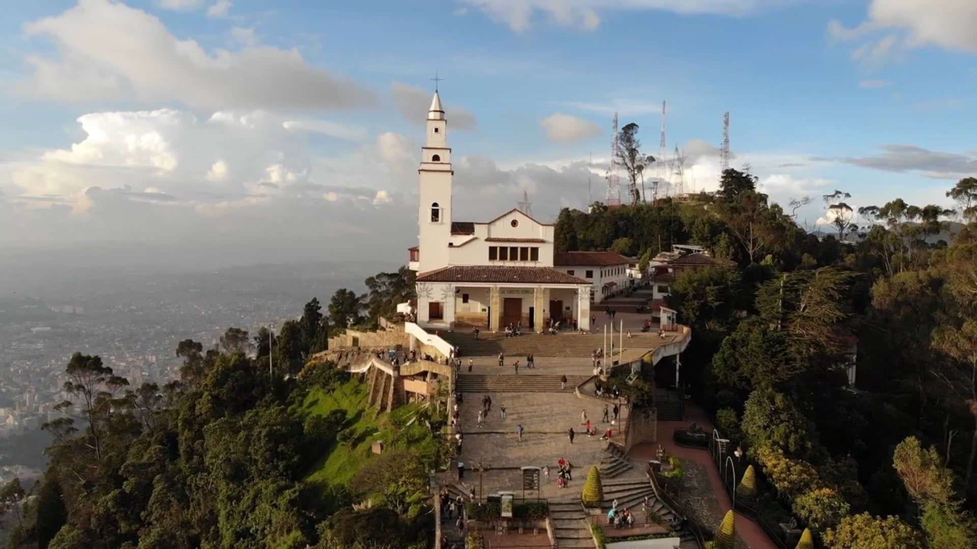 1920x1080 Cerro De Monserrate 01 Free Stock Video Footage, Royalty Free 4K & HD Video Clip