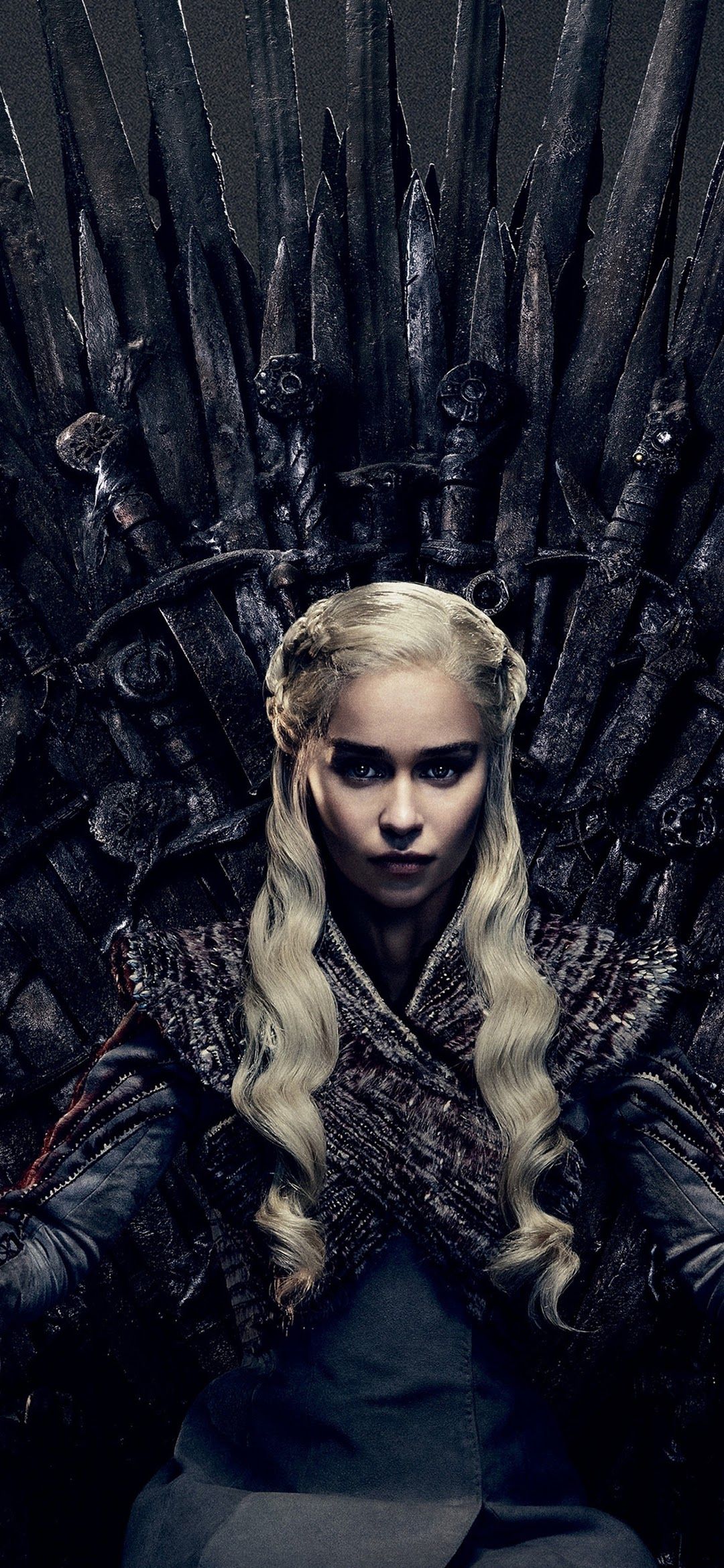 1080x2340 Daenerys Targaryen Game of Thrones Iron Throne Season 8 4K Wallpaper HD