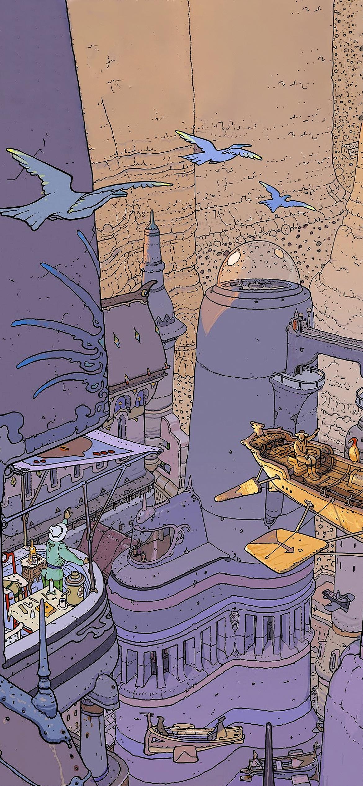1170x2532 Moebius wallpaper bundle of the ones I've done so far (+ 3 new ones)!