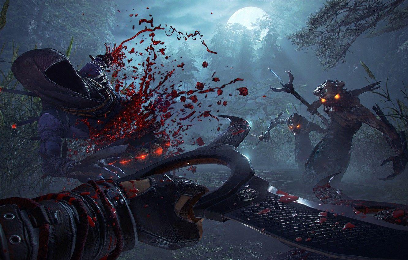 1332x850 Wallpaper blood, creatures, Shadow warrior - for desktop