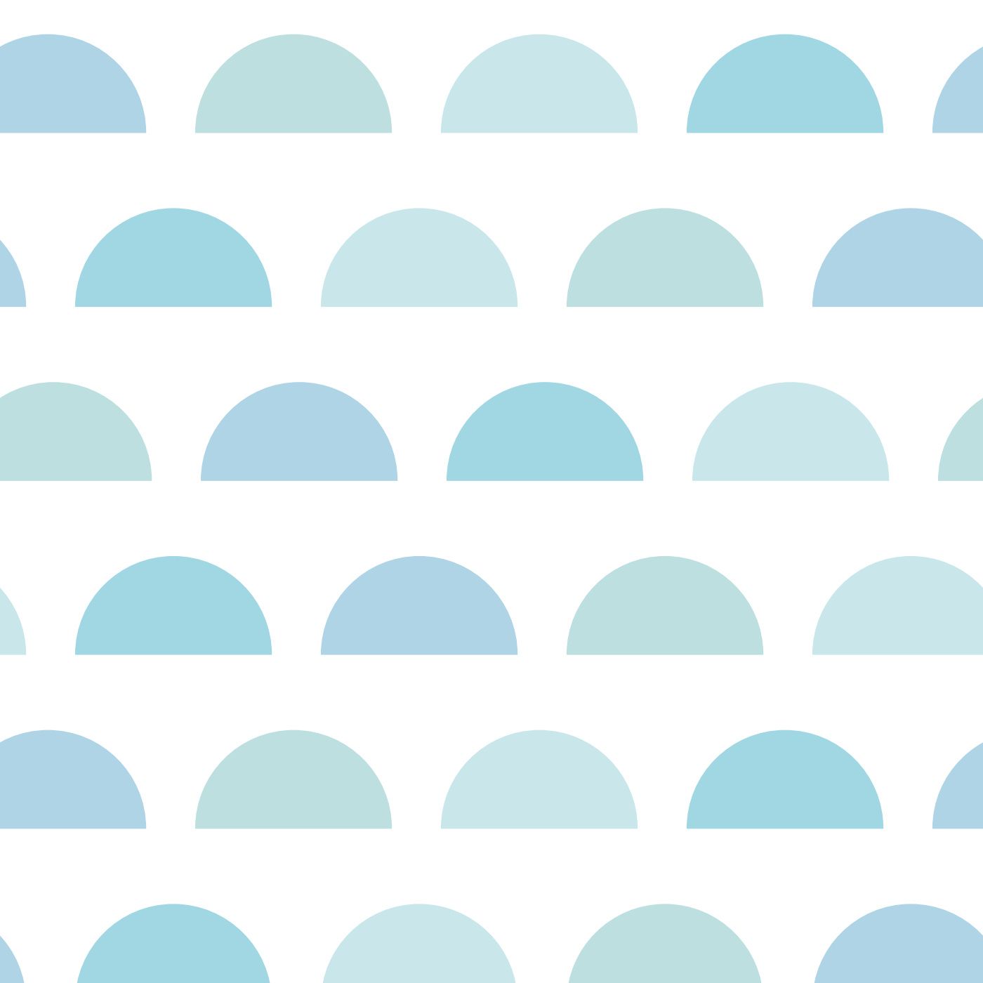 1400x1400 Half Circles Blue Wallpaper
