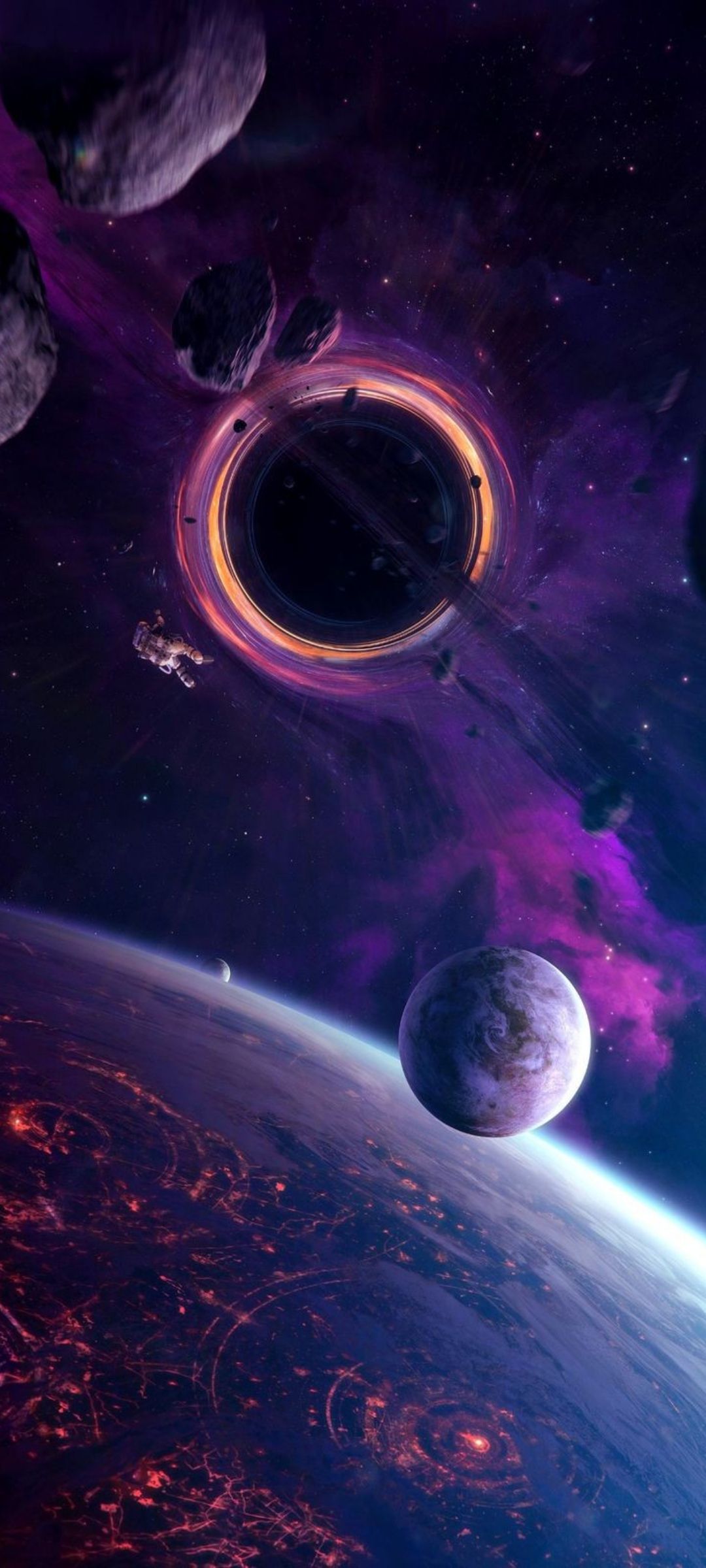 1080x2400 Wallpaper Outer Space Space Aesthetic, Black Hole, Outer Space, Universe, Aesthetics, Background Free Image
