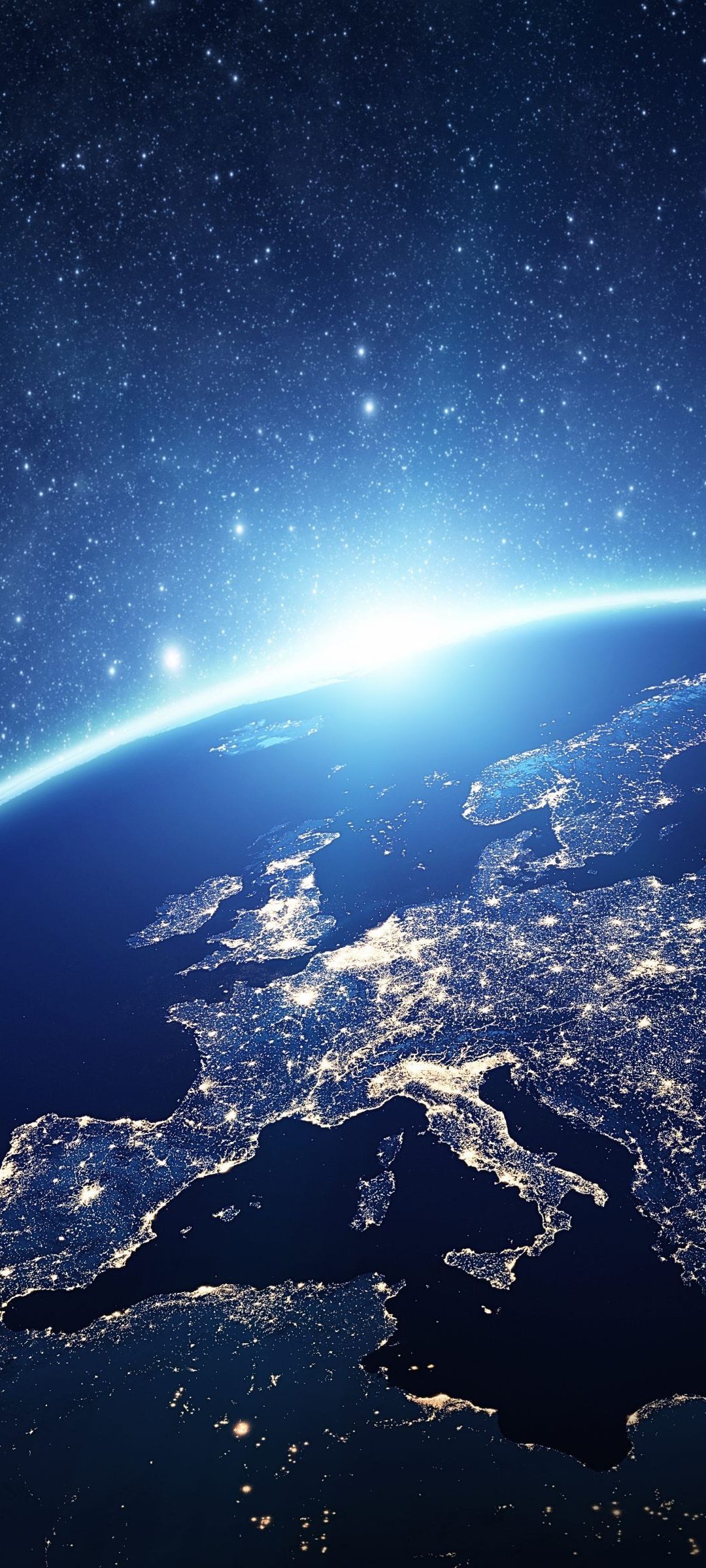 1080x2400 Download Earth View From Space, Earth, View, From, Space Wallpaper in 1080x2400 Resolution